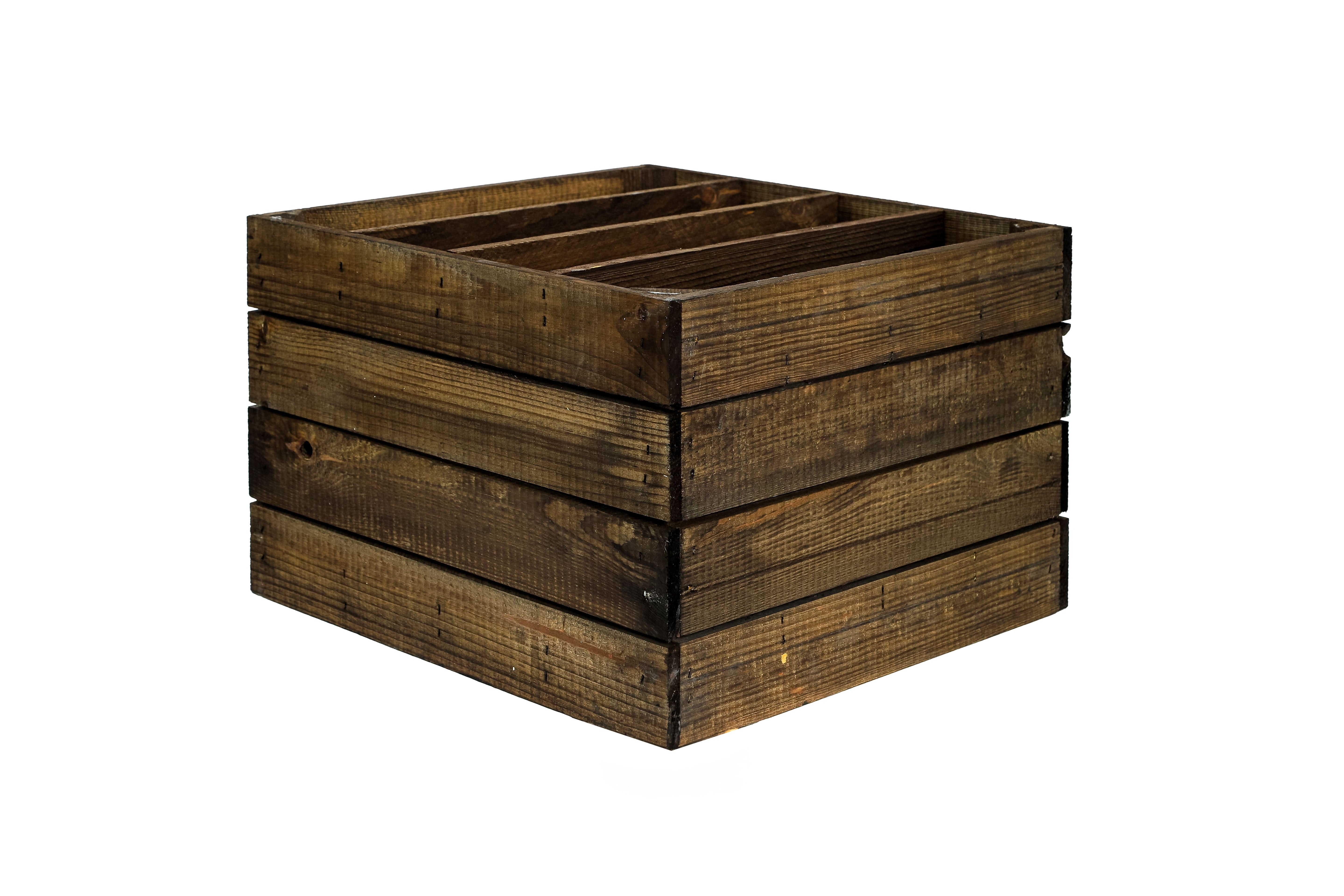 Neues Weinregal mit 16 Fächern 16er 40x40x27cm - braun / Dekokiste / Weinkiste / Weinhalter mit Unterteilungen- HolzRepublik