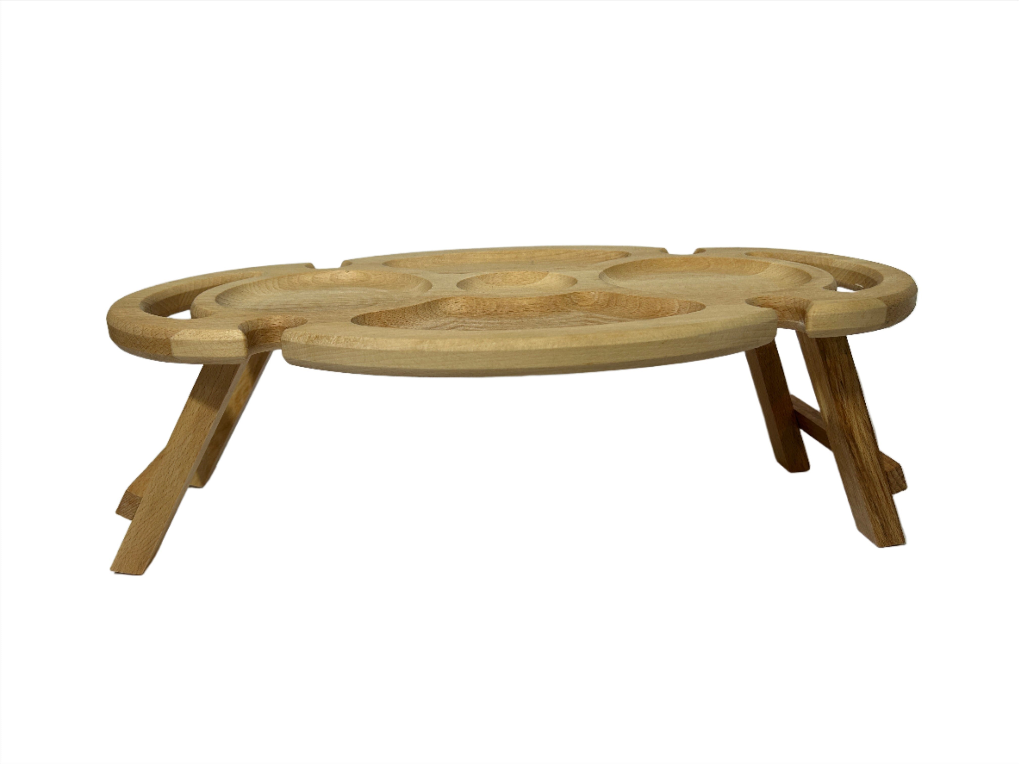 Oval Multifunktionales Serviertablett aus Buchenholz- HolzRepublik