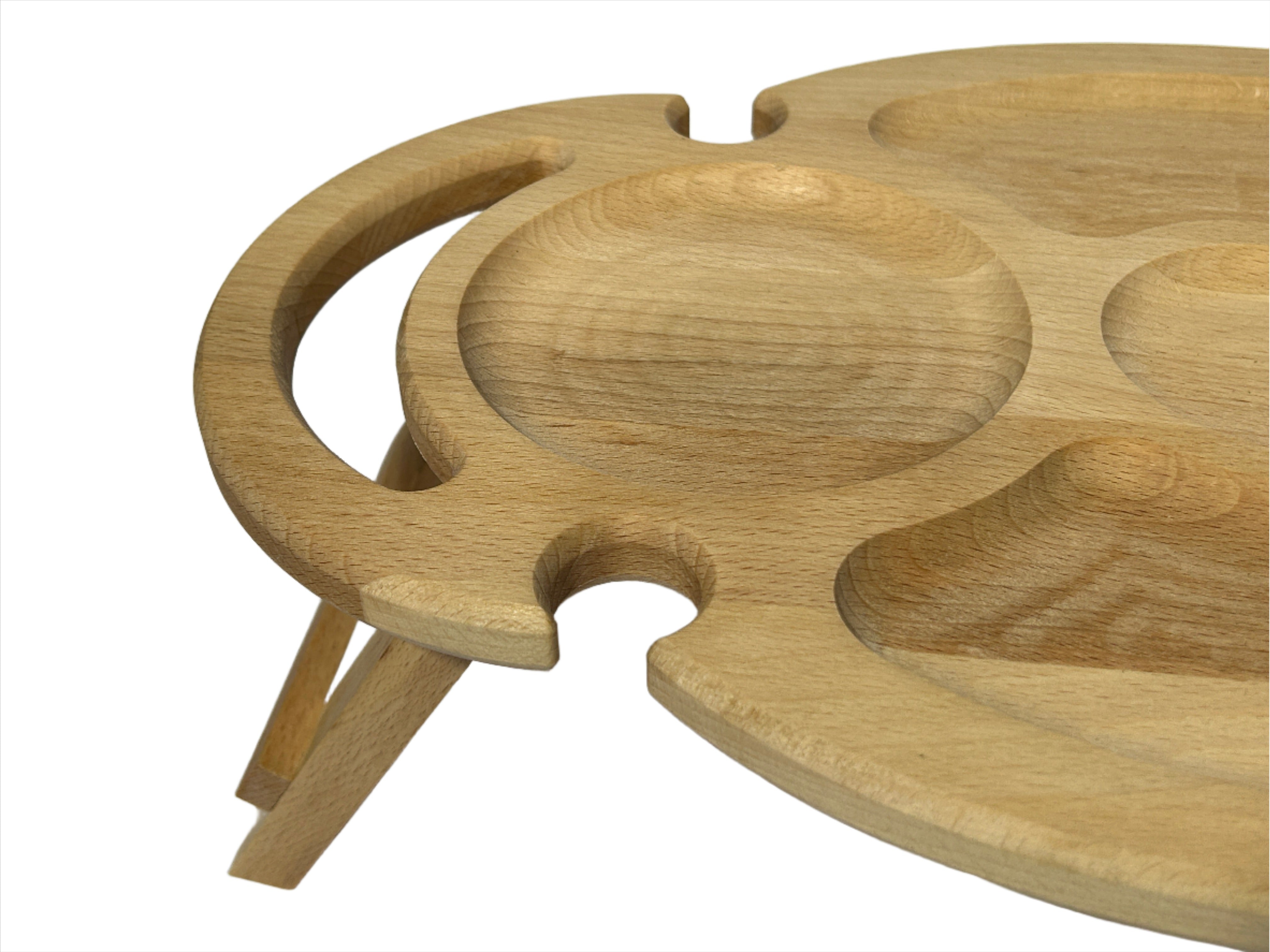 Oval Multifunktionales Serviertablett aus Buchenholz- HolzRepublik