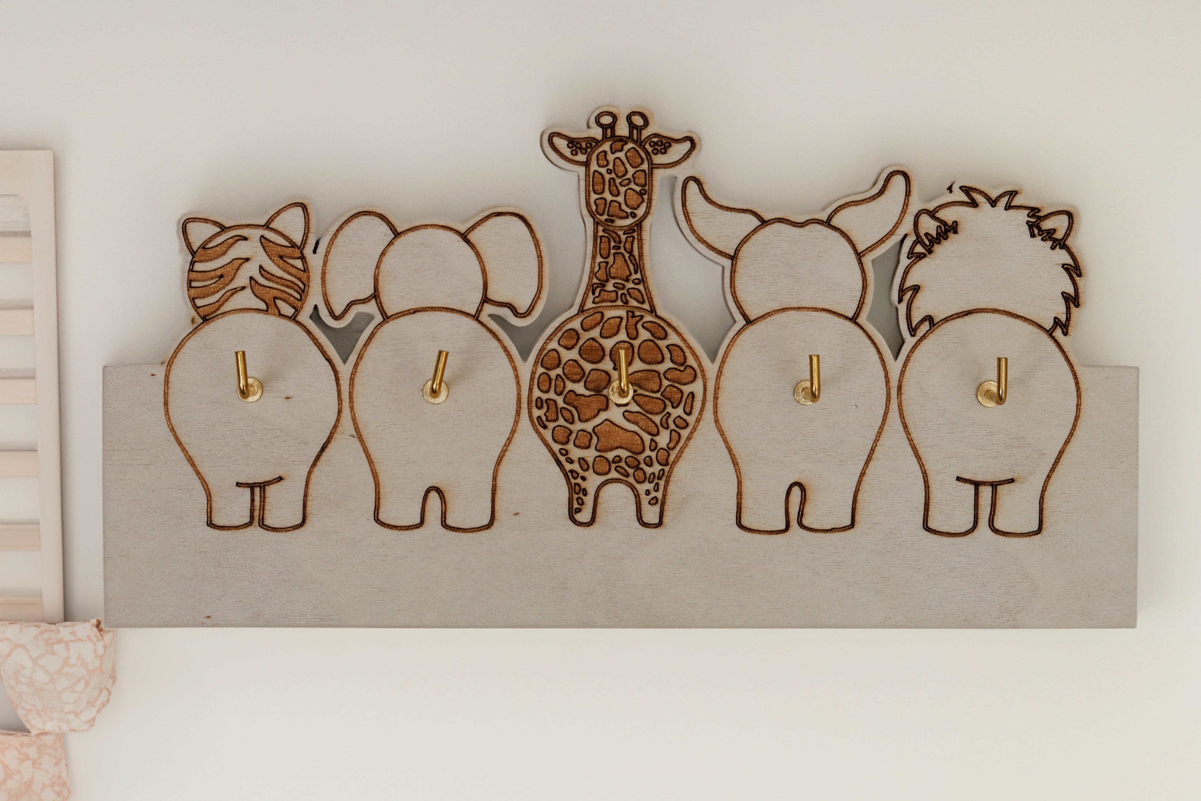 Holz-Schlüsselhalter "Zoo"- HolzRepublik