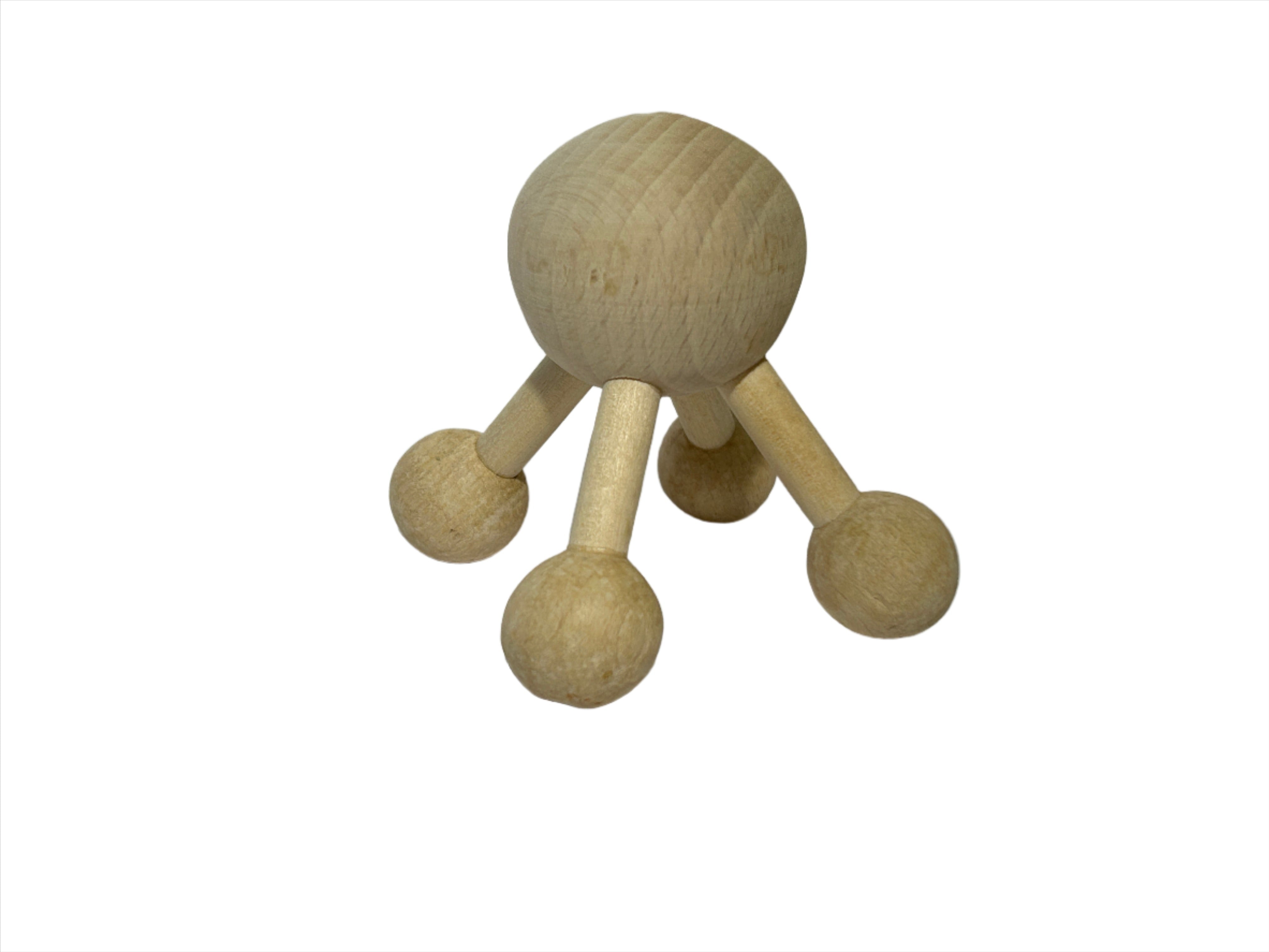 Holz Kopfmassager "Molekül" / Scalp-Massager / Manueller Massager / Holzmassager- HolzRepublik