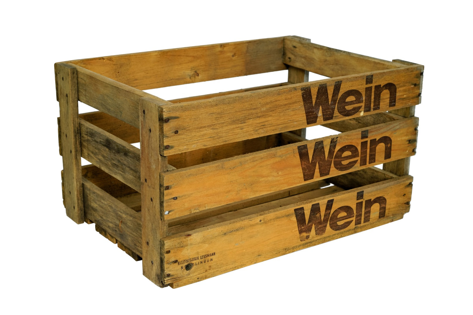 Originale Weinkiste WEIN WEIN WEIN 50x35x28 cm / Obstkiste / Dekokiste / Holzkiste / Gartenkiste- HolzRepublik