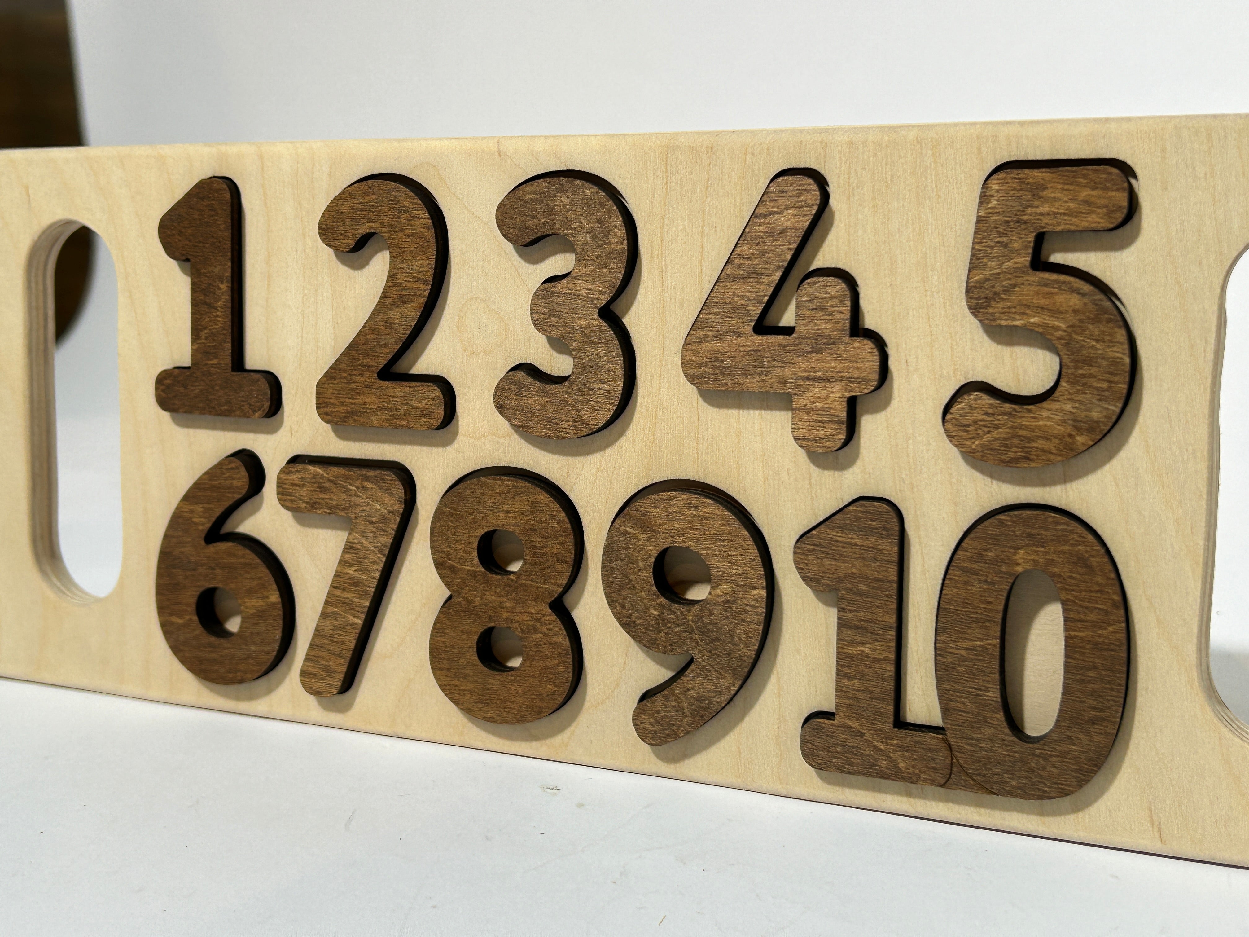 Entdeckungsspiel: Holz-Montessori-Zahlenpuzzle- HolzRepublik