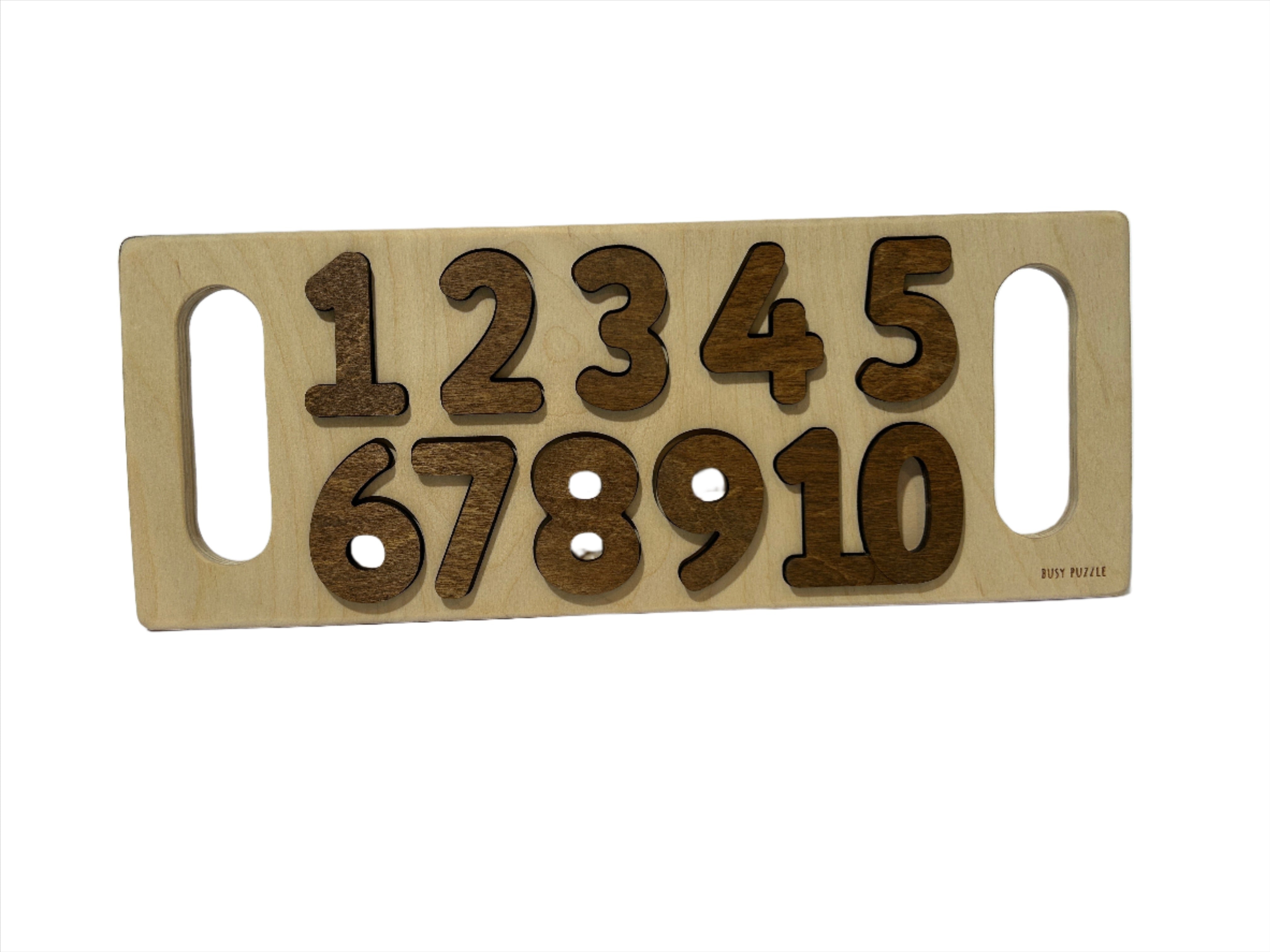Entdeckungsspiel: Holz-Montessori-Zahlenpuzzle- HolzRepublik