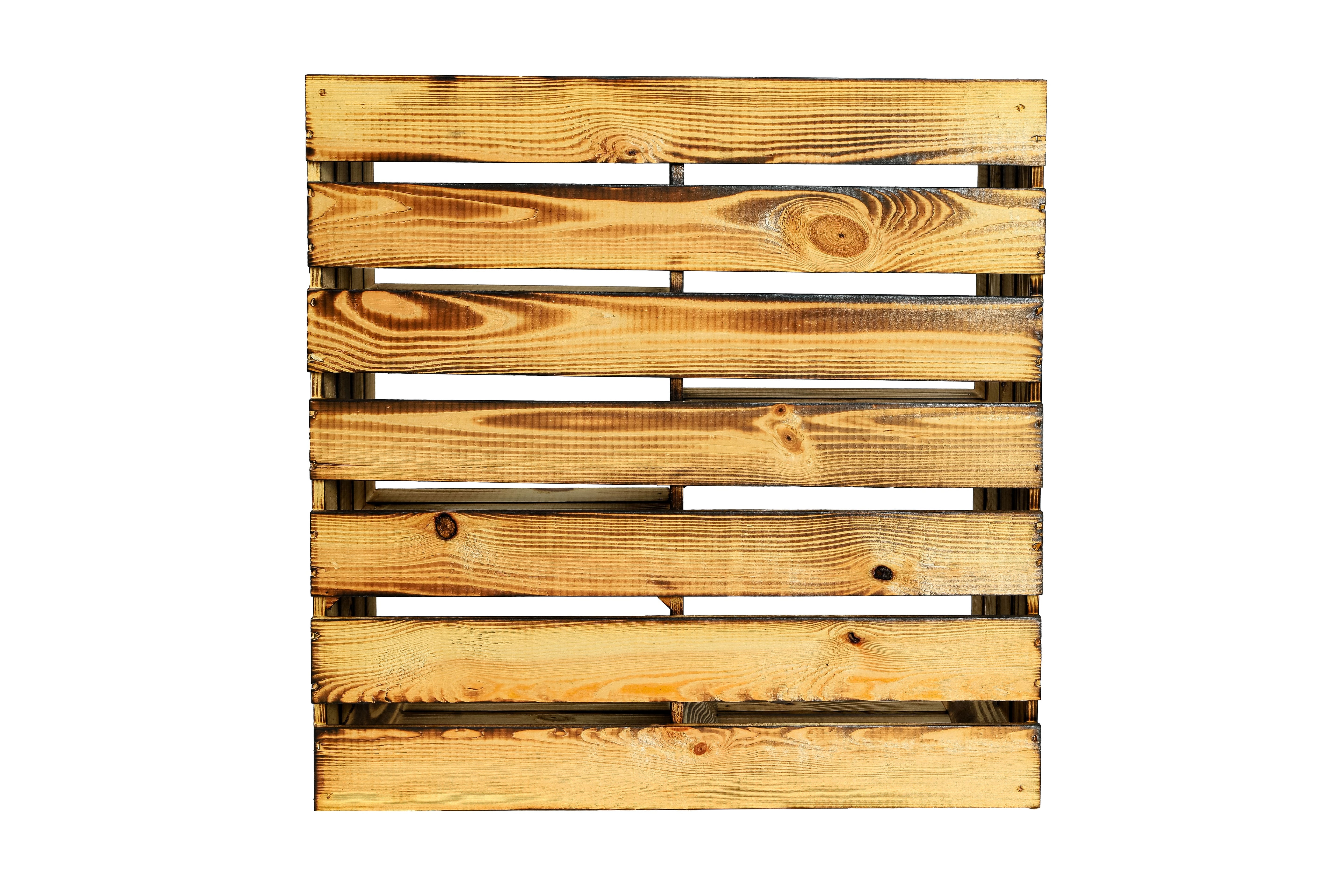 Großes Holzregal HS3 77x68x35cm - geflammt- HolzRepublik