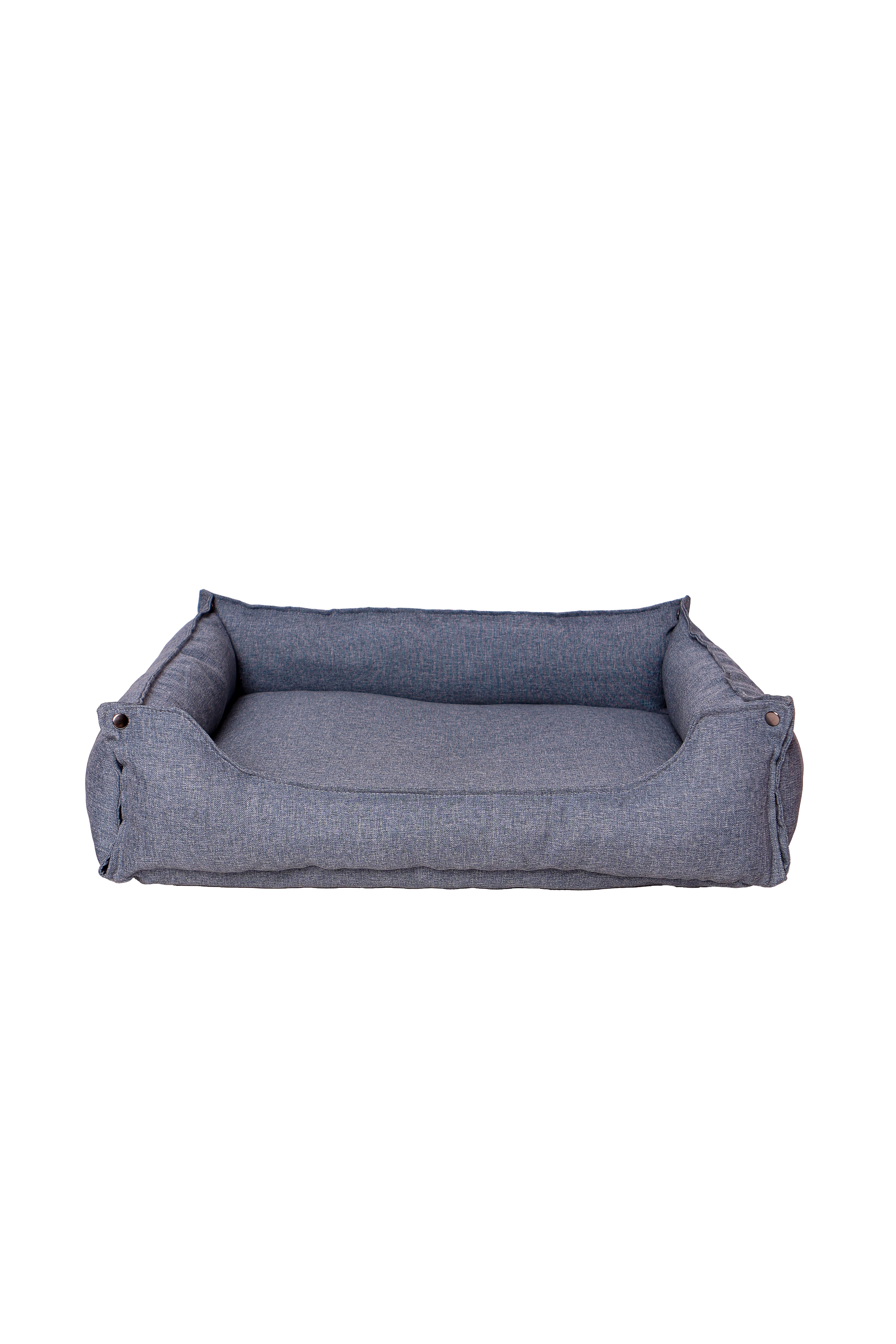 Hundebett & Hundekissen in einem - Jeans-Blau /Einklappbare Hundeliege / Hunde-Schlafplatz maschinenwaschbar- HolzRepublik