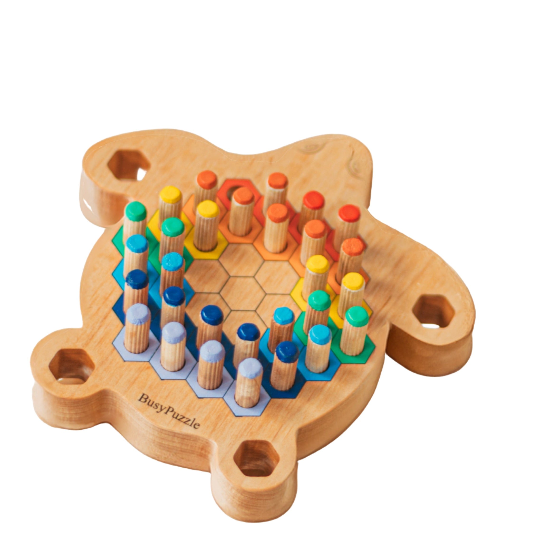 Montessori-Sensorikspielzeug Holzschildkröte- HolzRepublik
