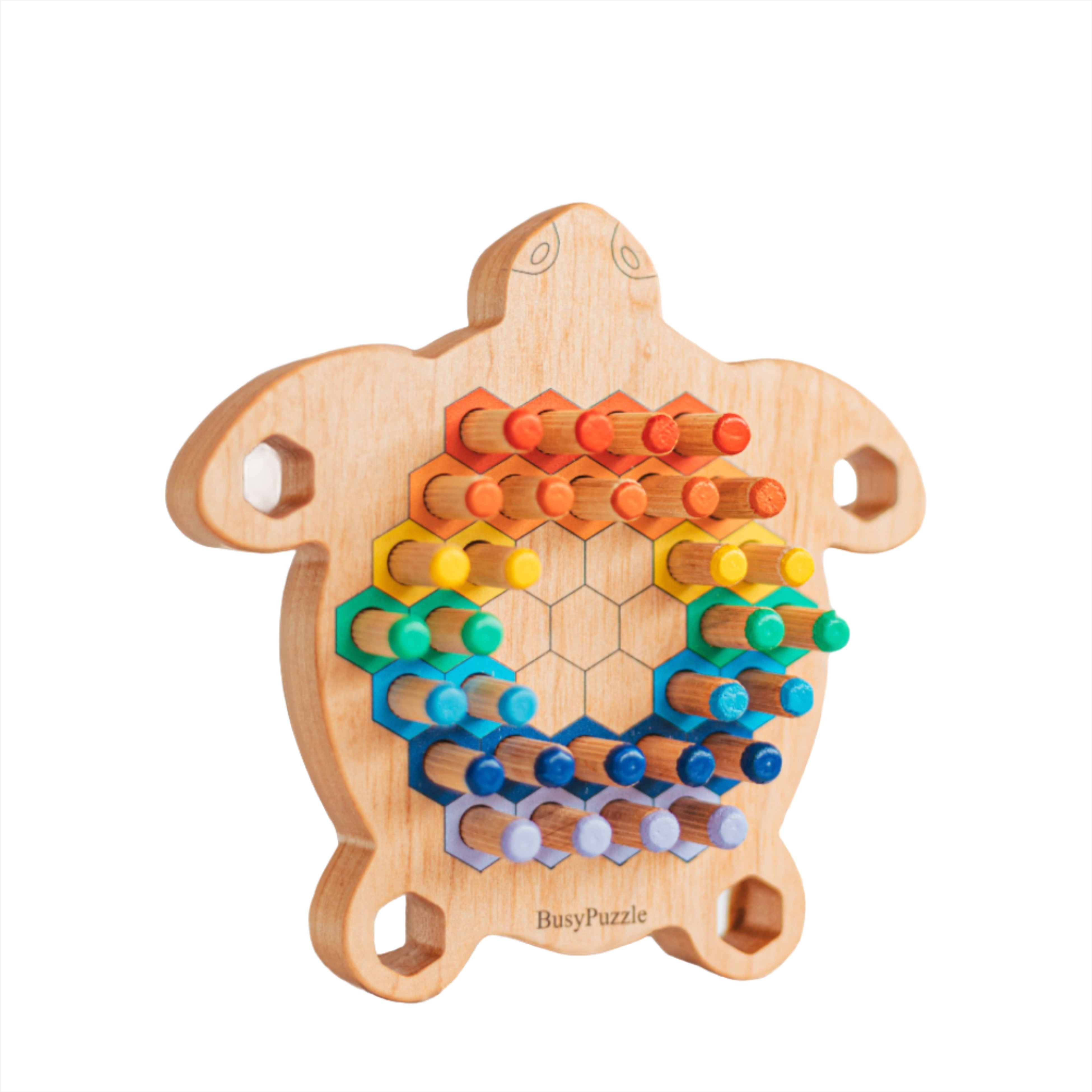 Montessori-Sensorikspielzeug Holzschildkröte- HolzRepublik