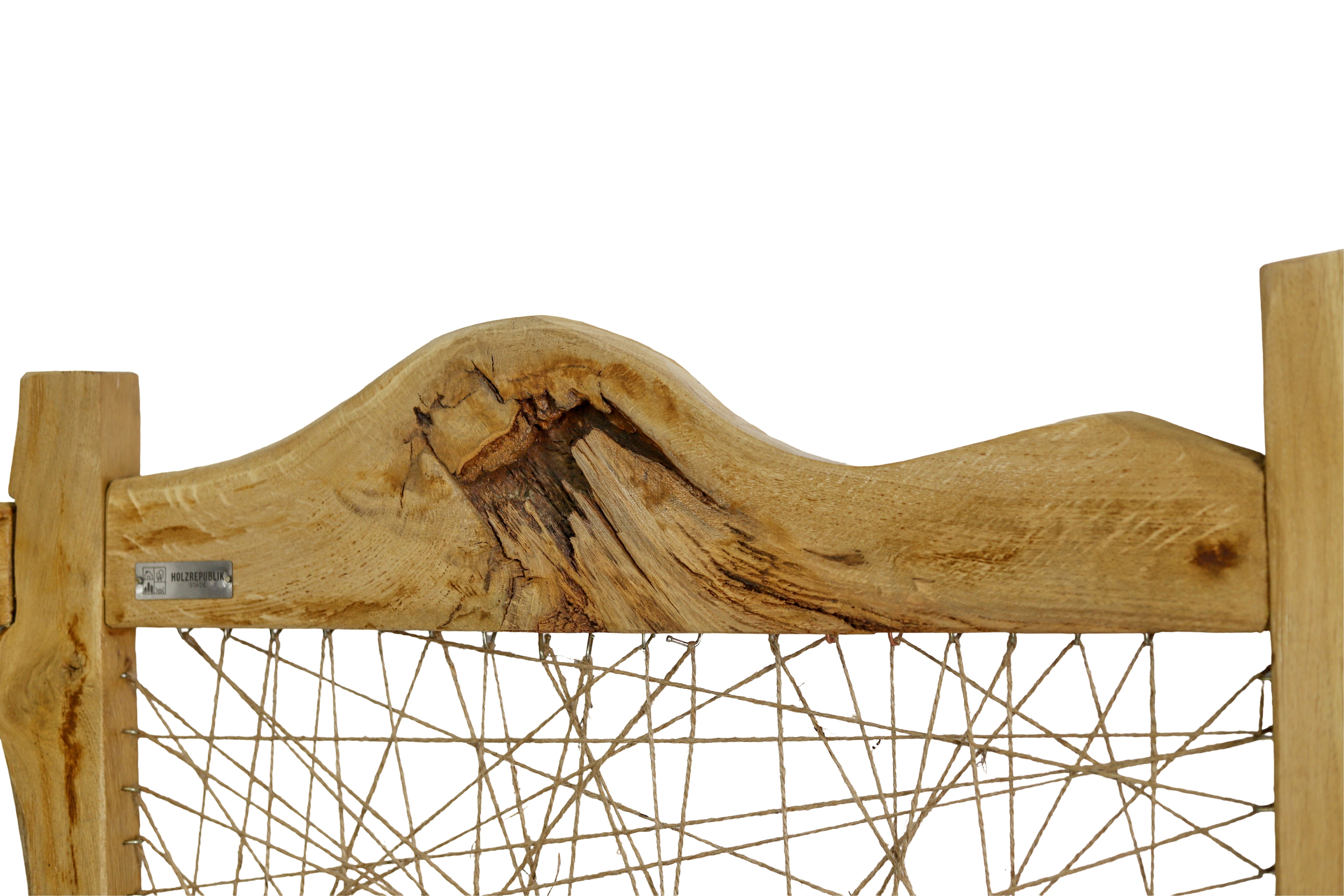 Bilderrahmen aus Holz mit Seilen / mit Seilaufhängung / Fotohalter mit Holzrahmen / Wandbilderrahmen / Handgefertigter Naturholzrahmen mit Kordel- HolzRepublik