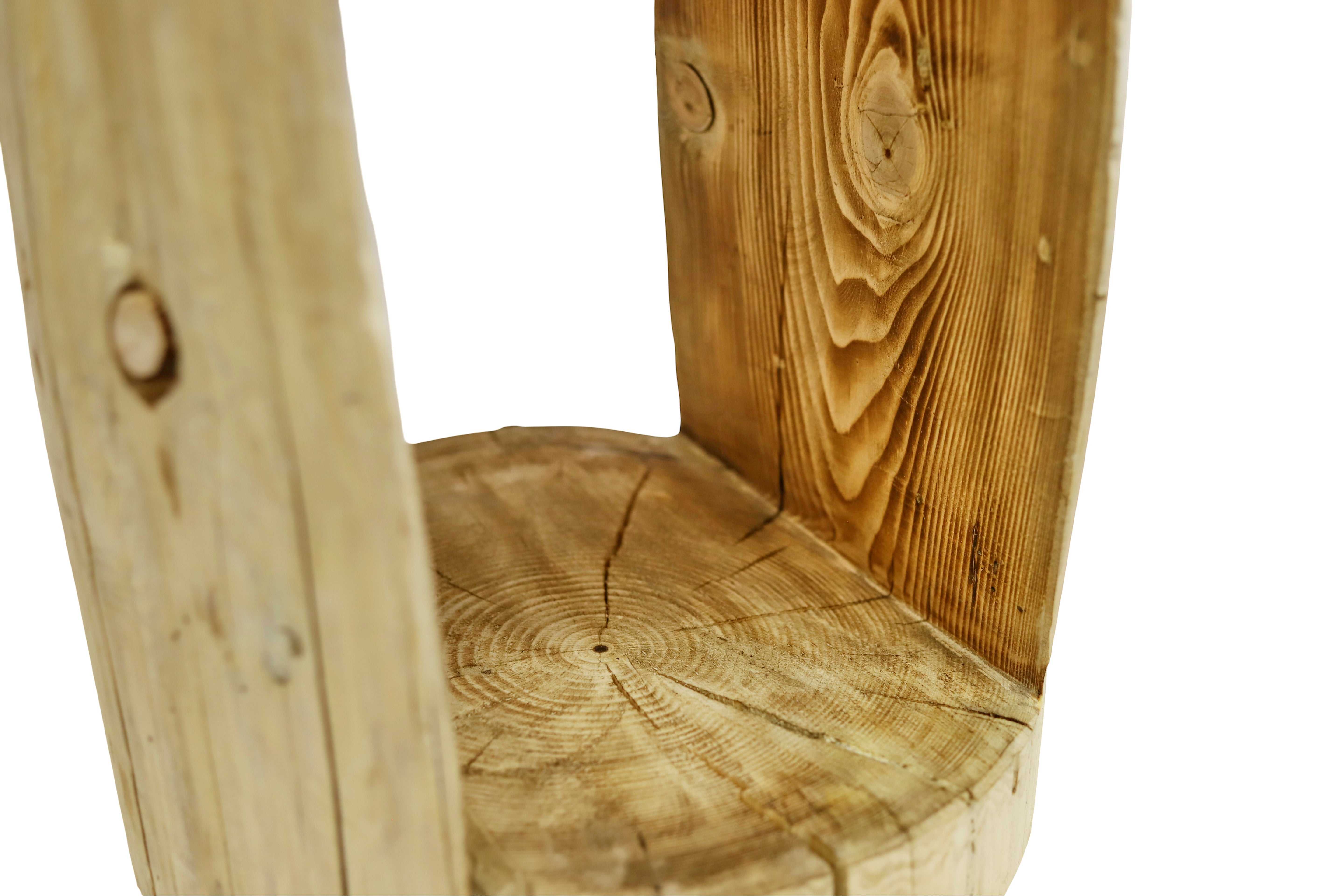 Rustikaler Baumstamm Nachttisch / Holzstamm / Hocker / Massivholzstamm / Holzblock- HolzRepublik