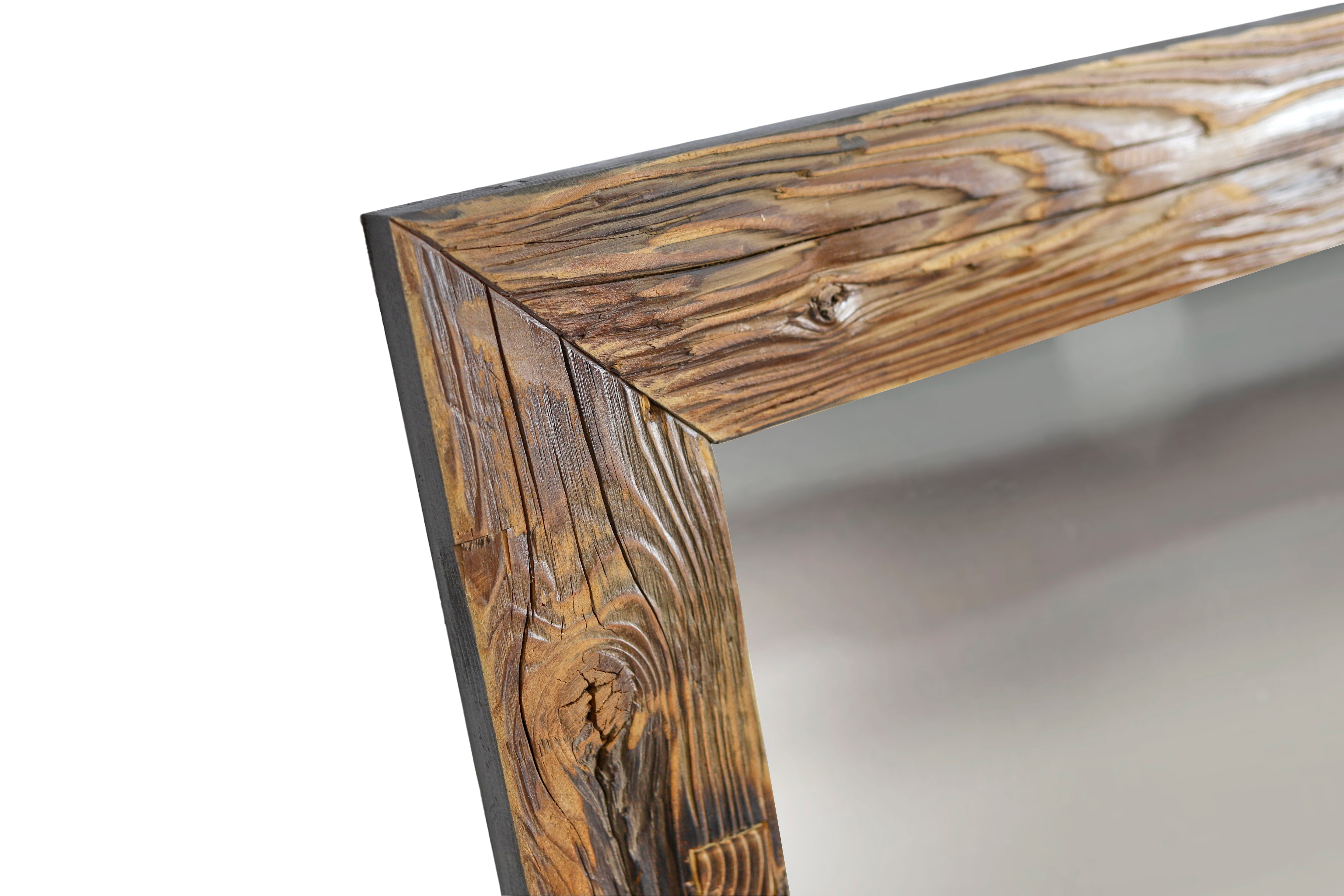 Eleganter Wandspiegel mit Holzrahmen- HolzRepublik