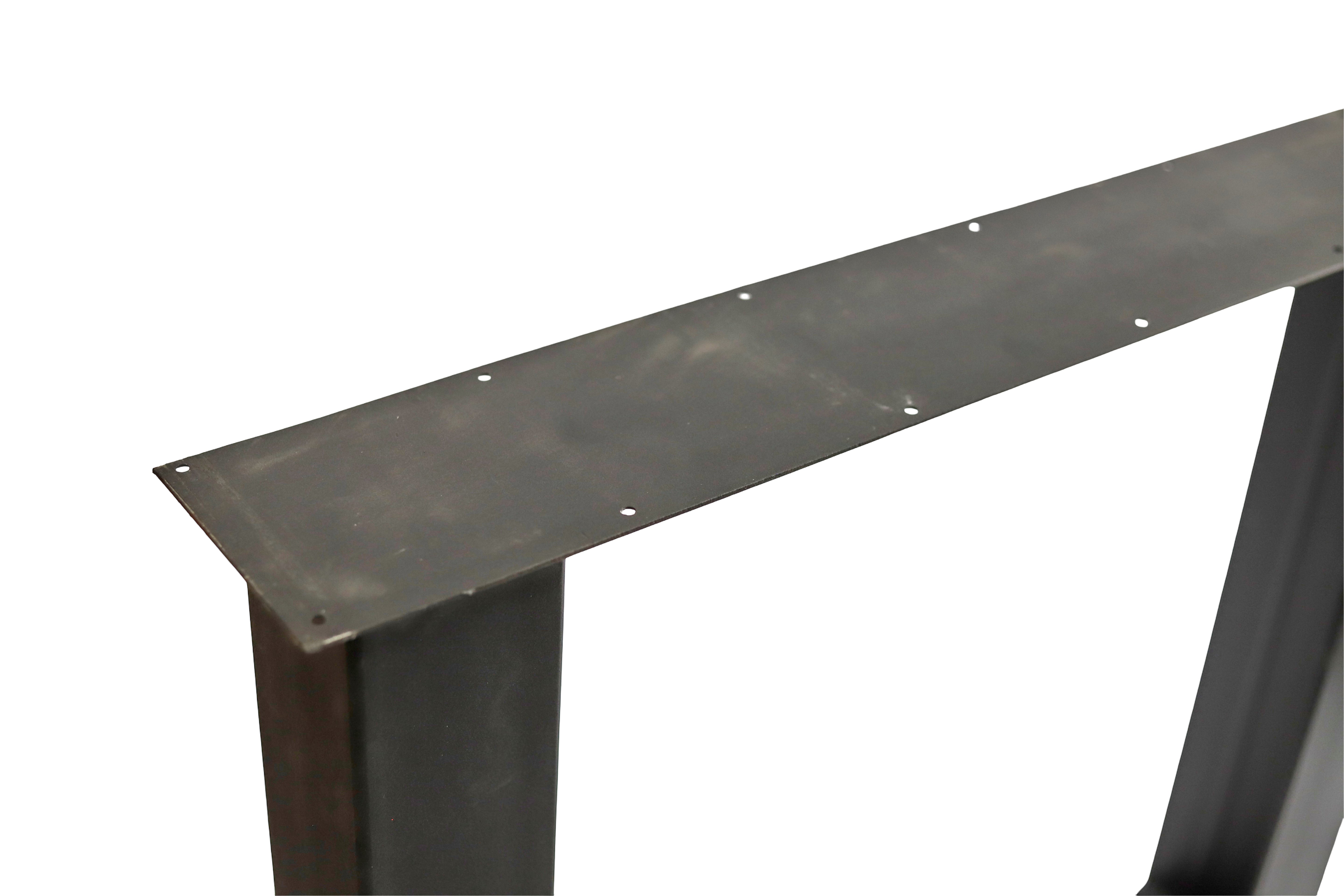 Tischbeine U 10 / Tischfüße aus schwarzem Metall- HolzRepublik