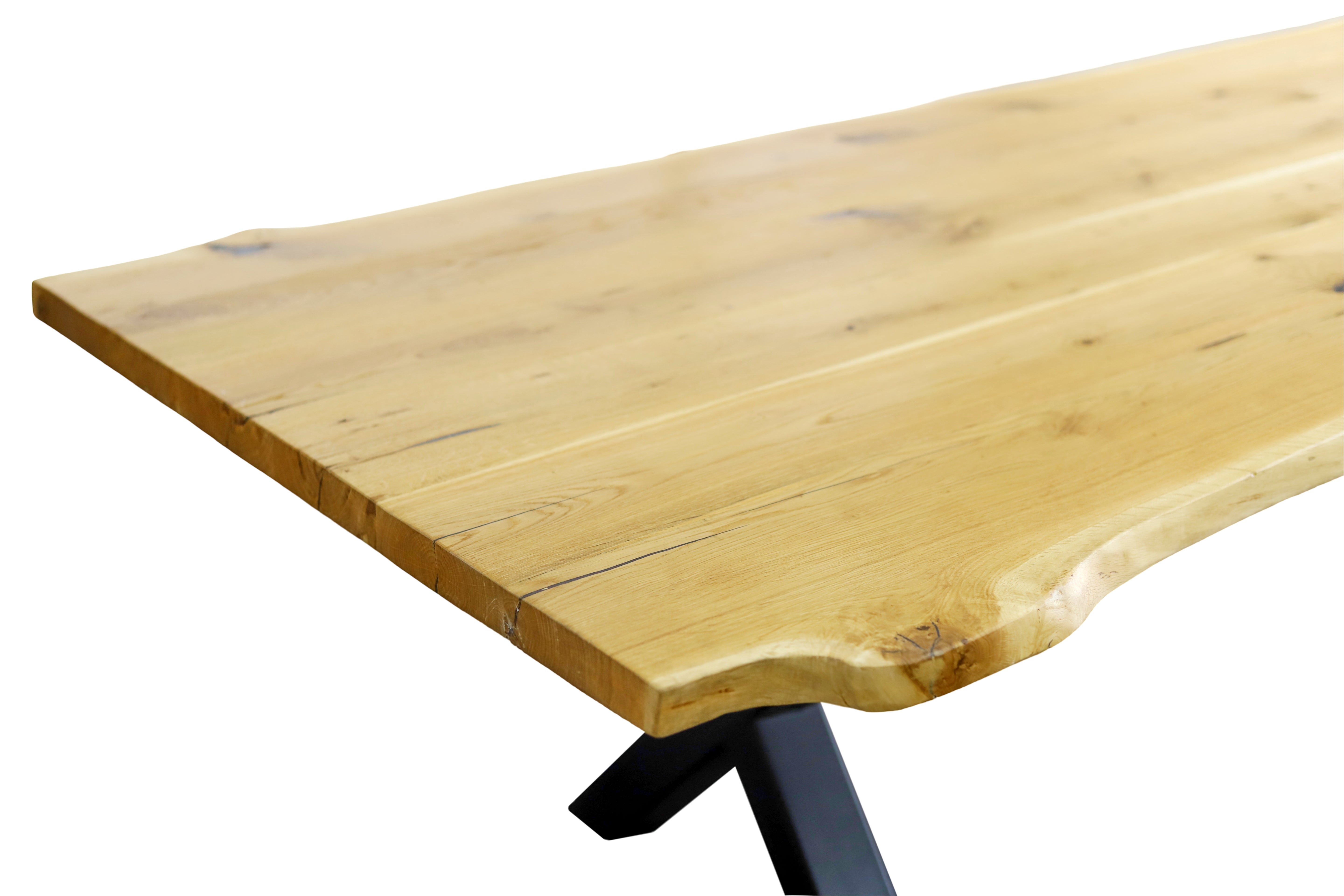 Massivholztischplatte mit Waldkante / Esstischplatte aus Massivholz- HolzRepublik