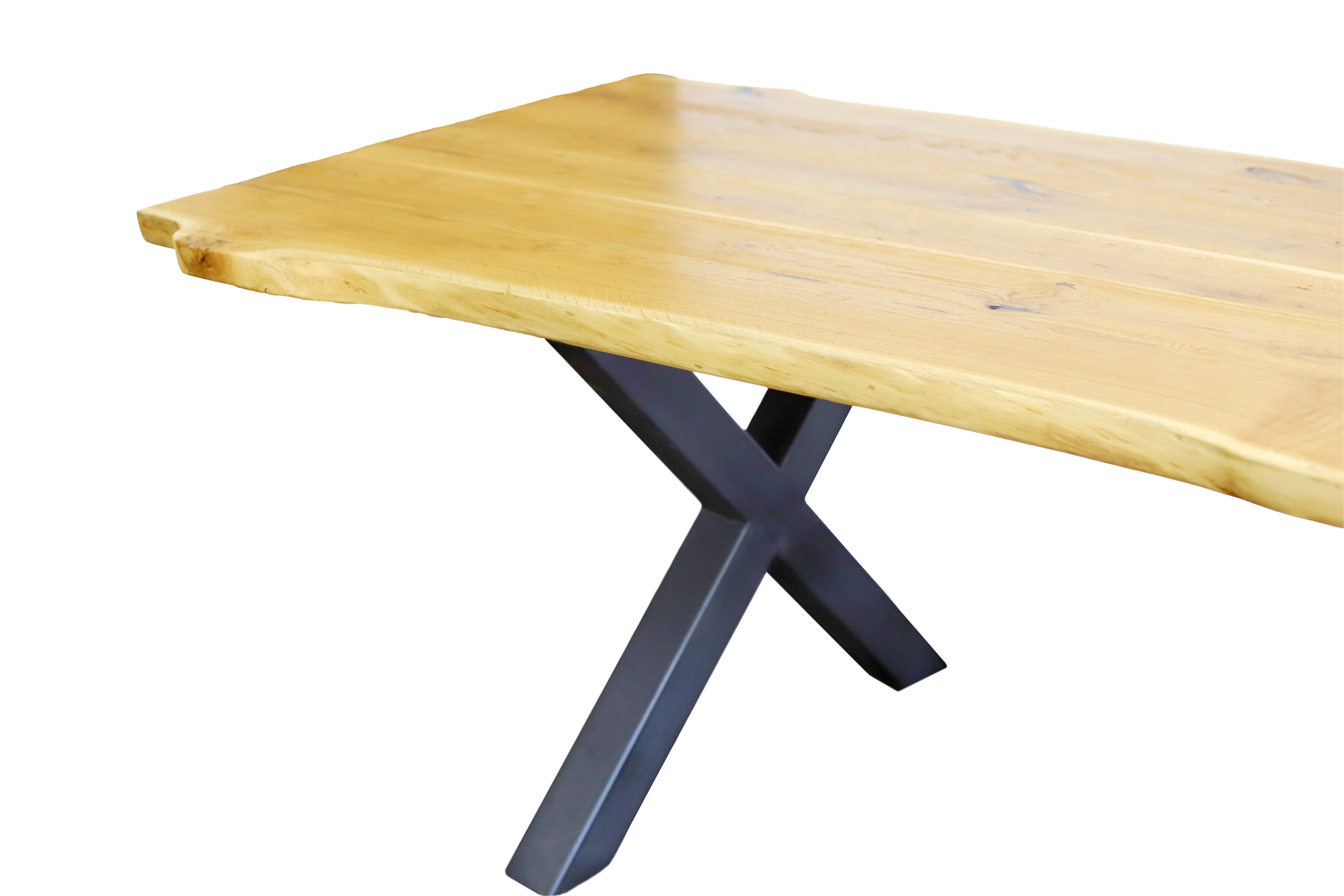 Massivholztischplatte mit Waldkante / Esstischplatte aus Massivholz- HolzRepublik