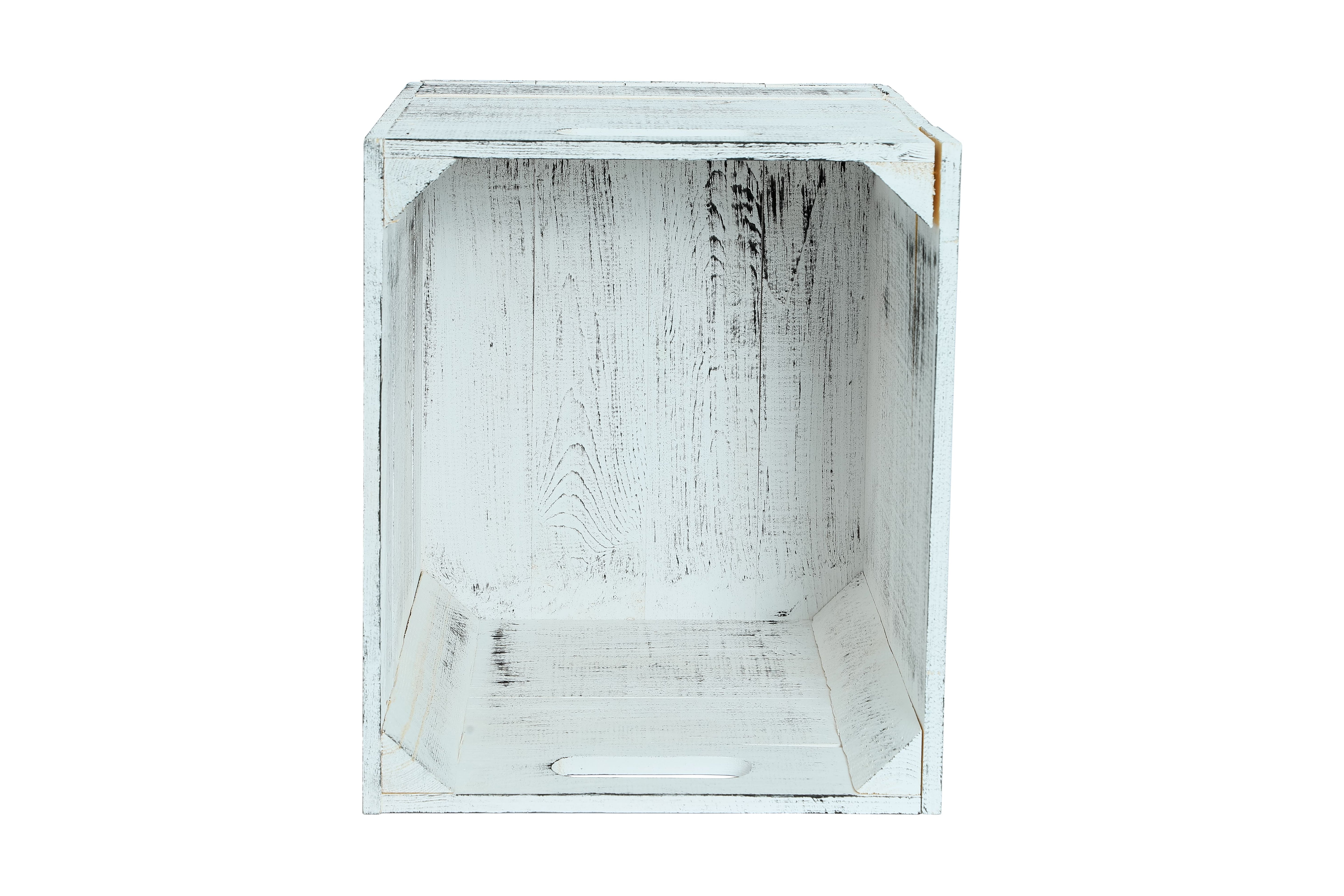 Neue Holzkiste Kallax 33x37,5x32,5cm - Grau Vintage- HolzRepublik
