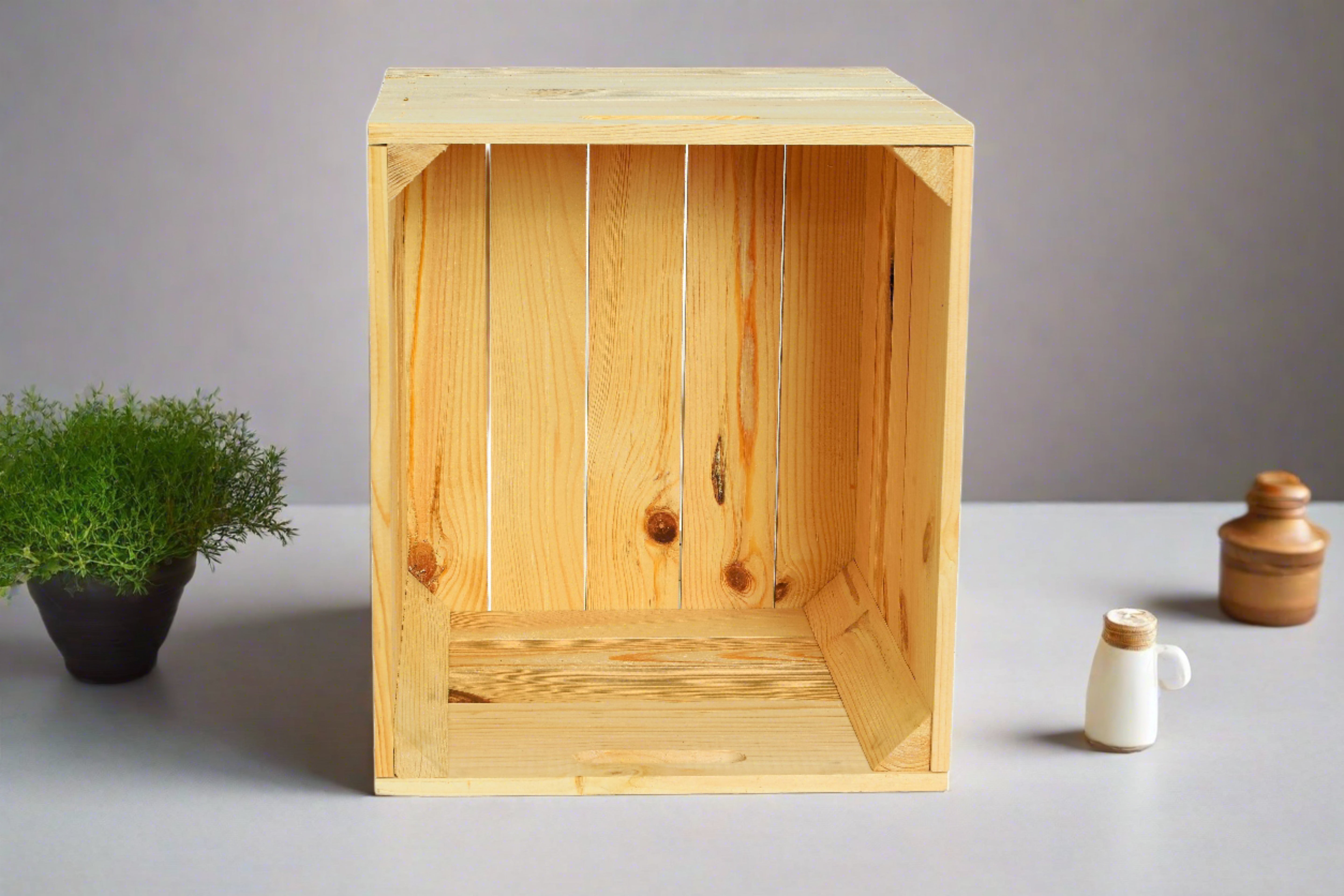 Neue Holzkiste Kallax 32x37,5x32,5cm - natur- HolzRepublik