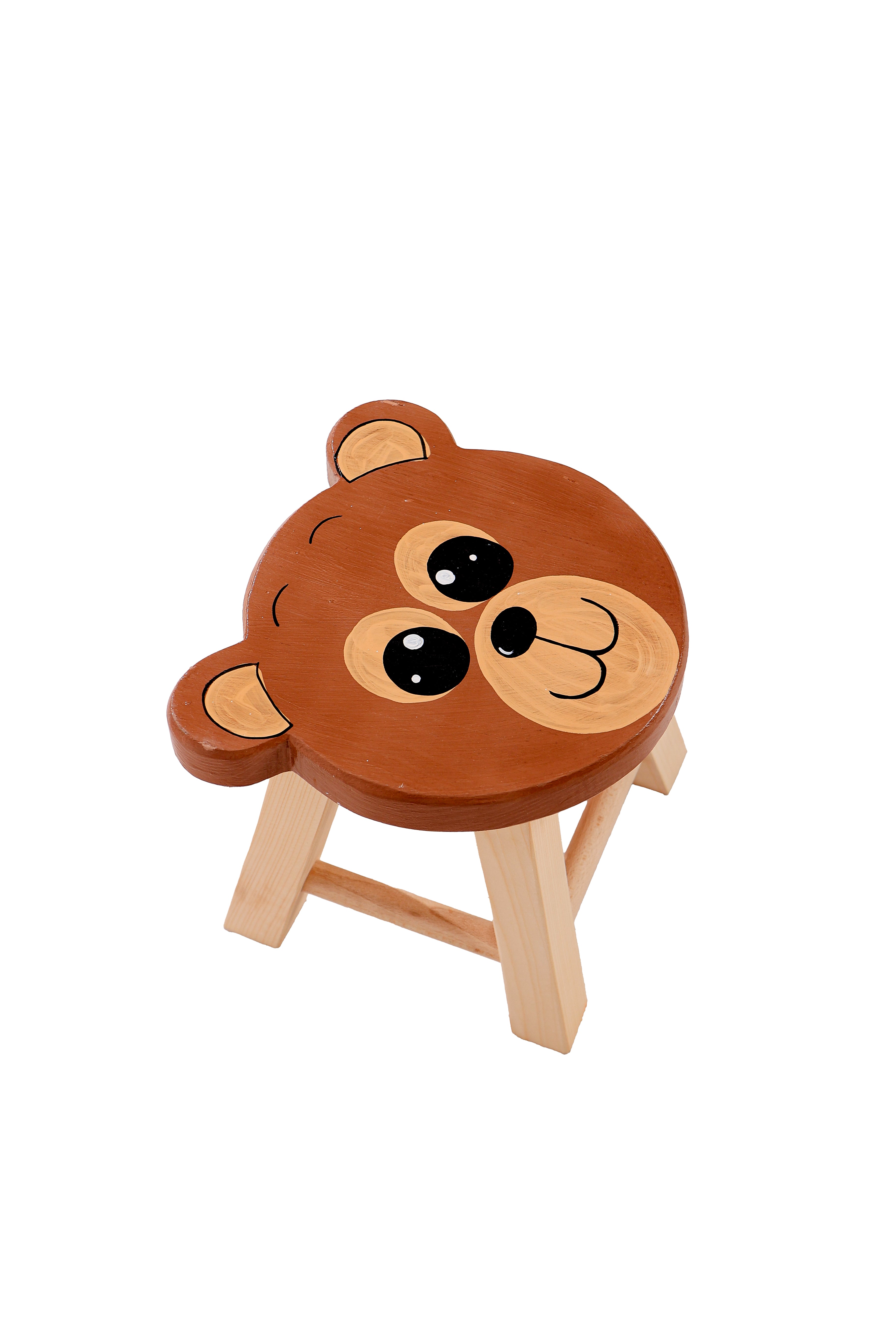Montessori Kinderhocker mit Tiermotiven - Bär- HolzRepublik