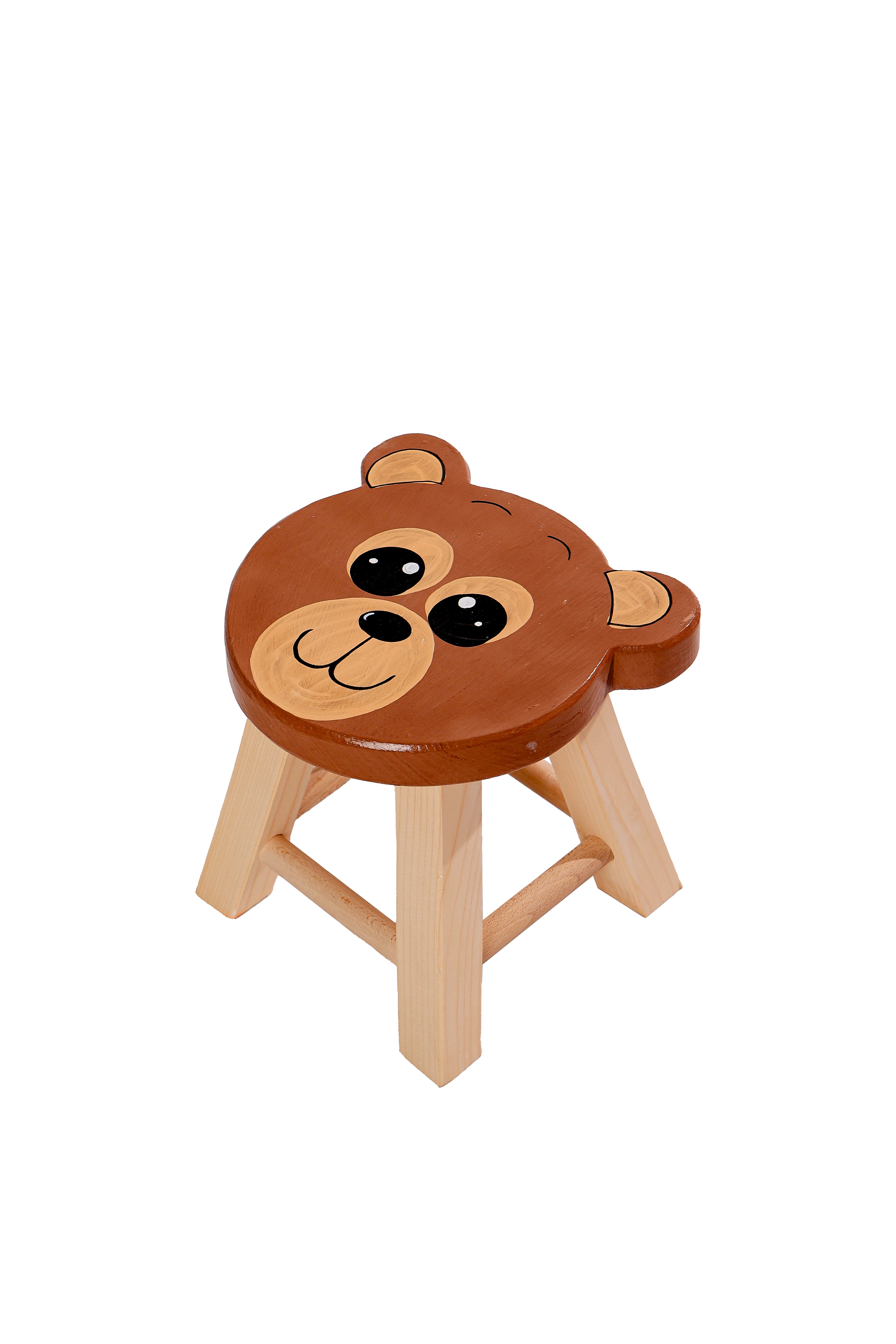Montessori Kinderhocker mit Tiermotiven - Bär- HolzRepublik