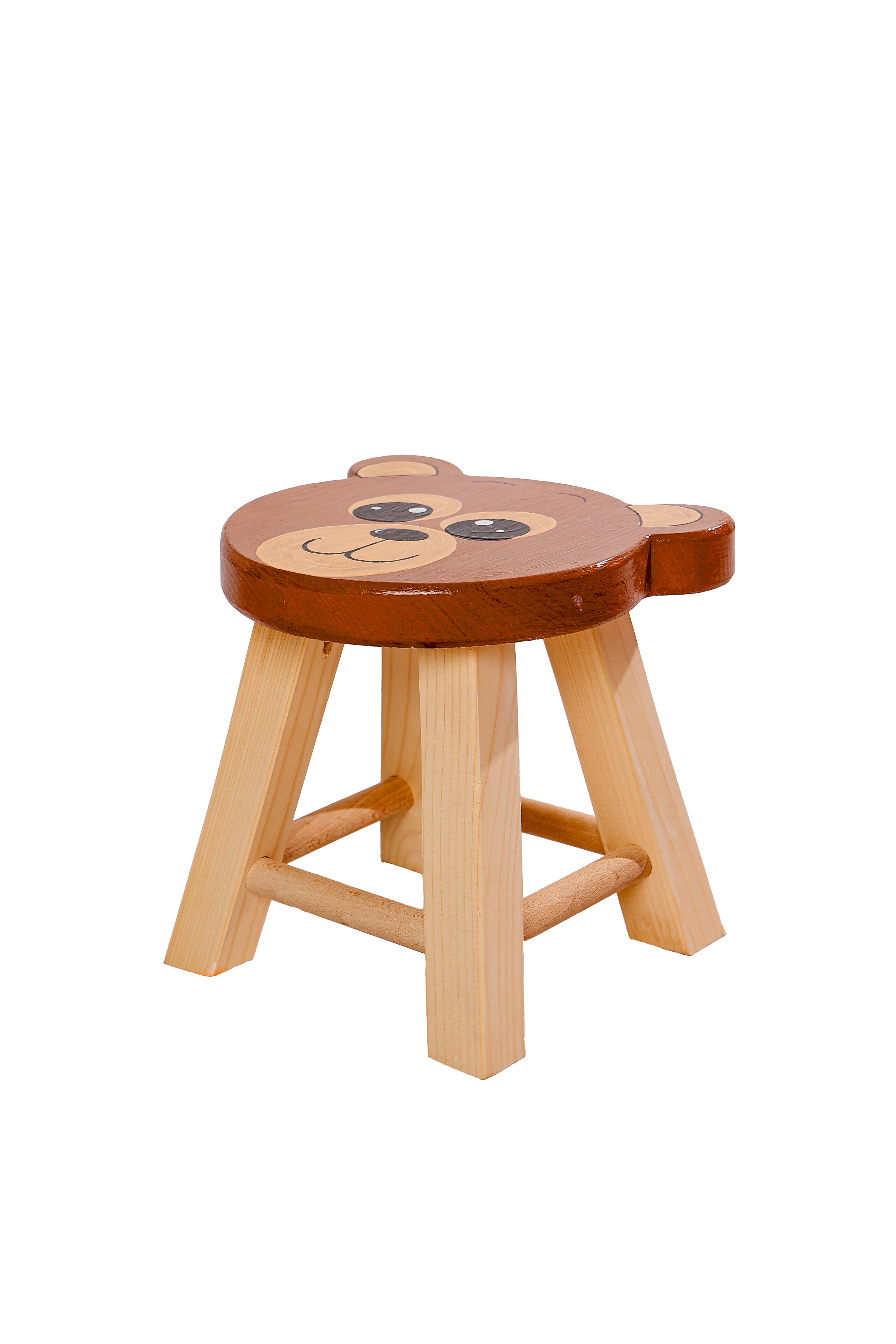 Montessori Kinderhocker mit Tiermotiven - Bär- HolzRepublik