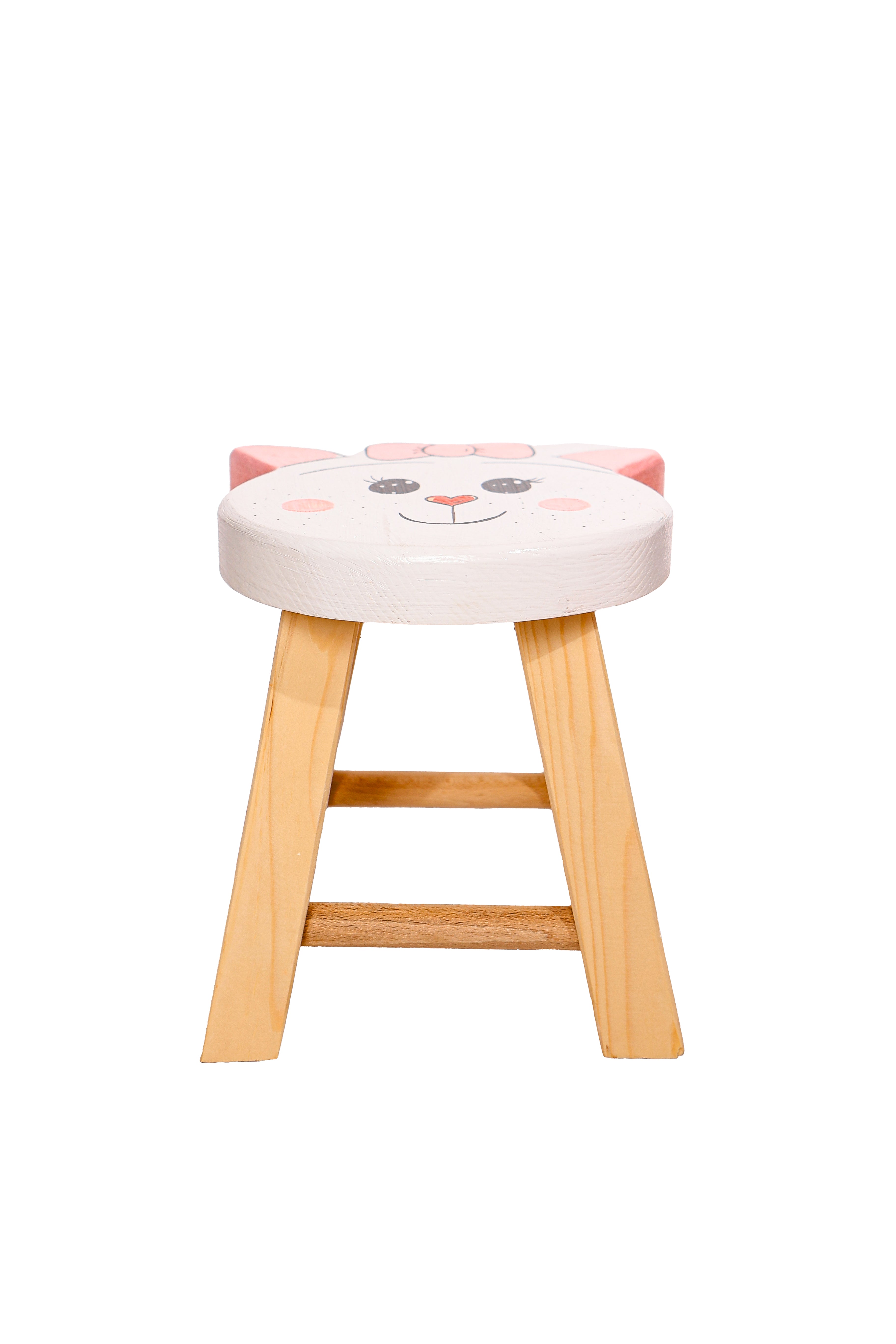 Montessori Kinderhocker mit Tiermotiven - Katze- HolzRepublik