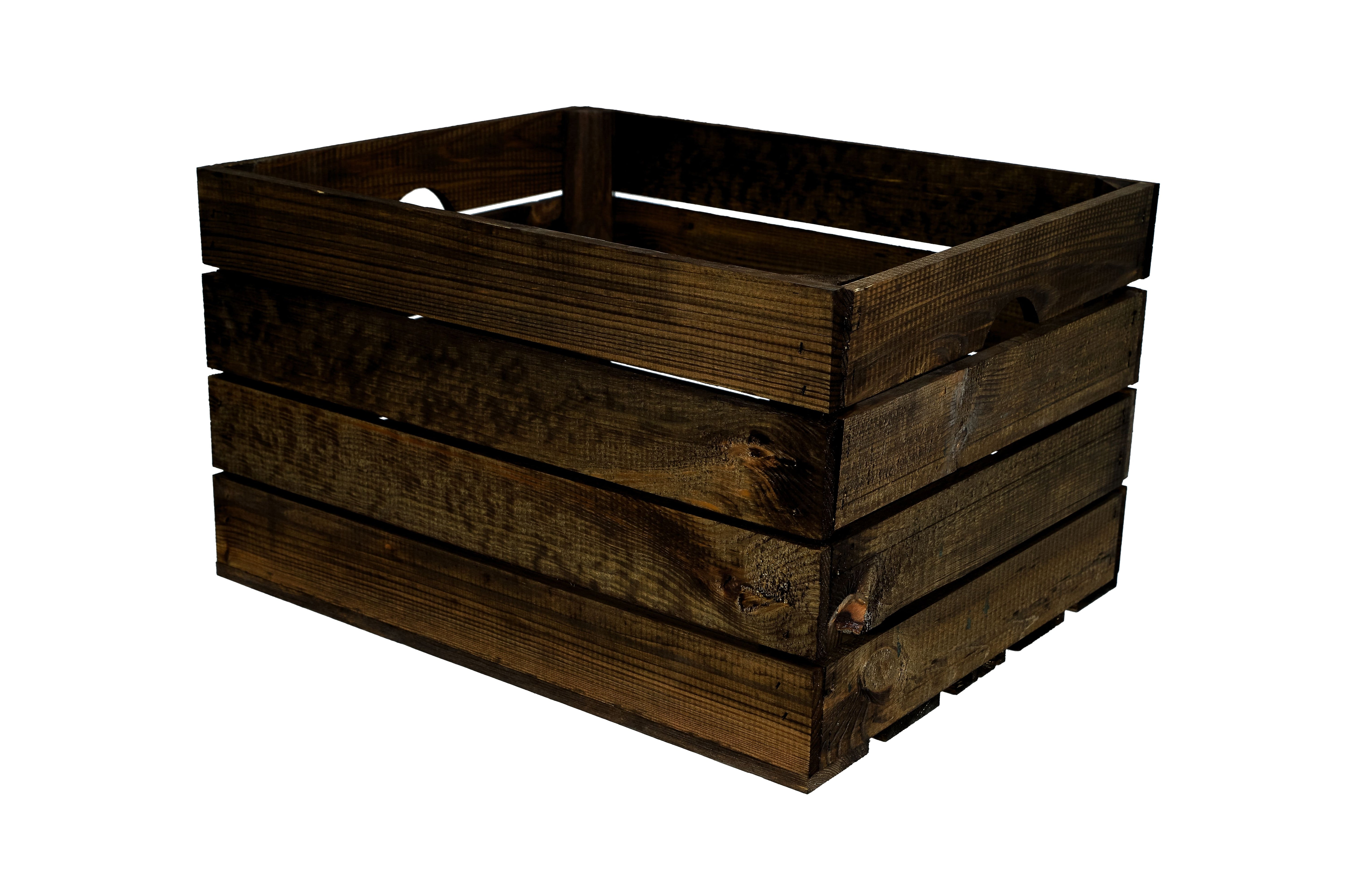 Neue Holzkiste Pol 50x40x29 cm - braun / Obstkiste / Schuhkiste / Aufbewahrungskiste- HolzRepublik