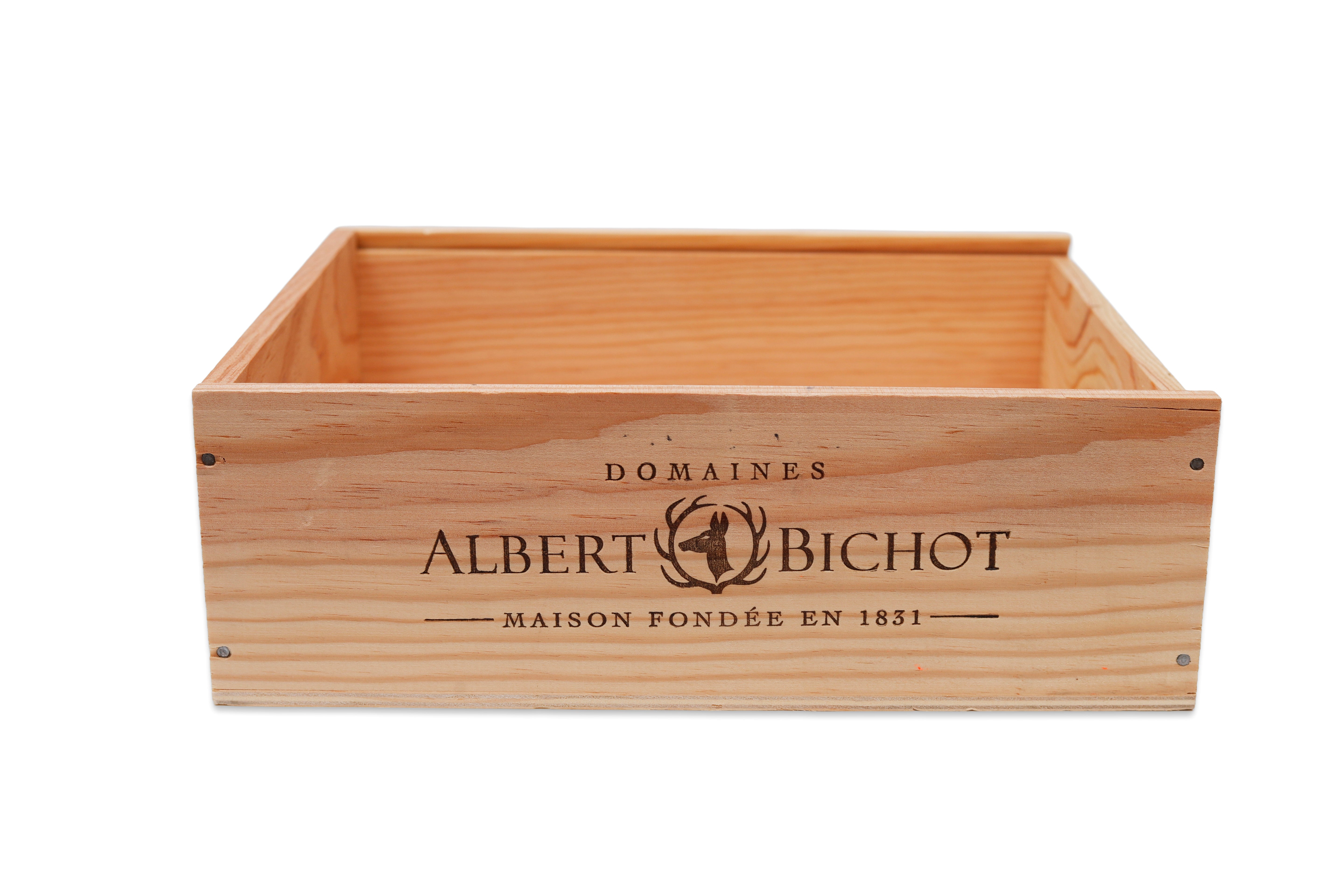 Originale französische Weinkiste (3x 0,75l) O / Deko-Weinkiste / Geschenkbox / Aufbwahrungskiste- HolzRepublik