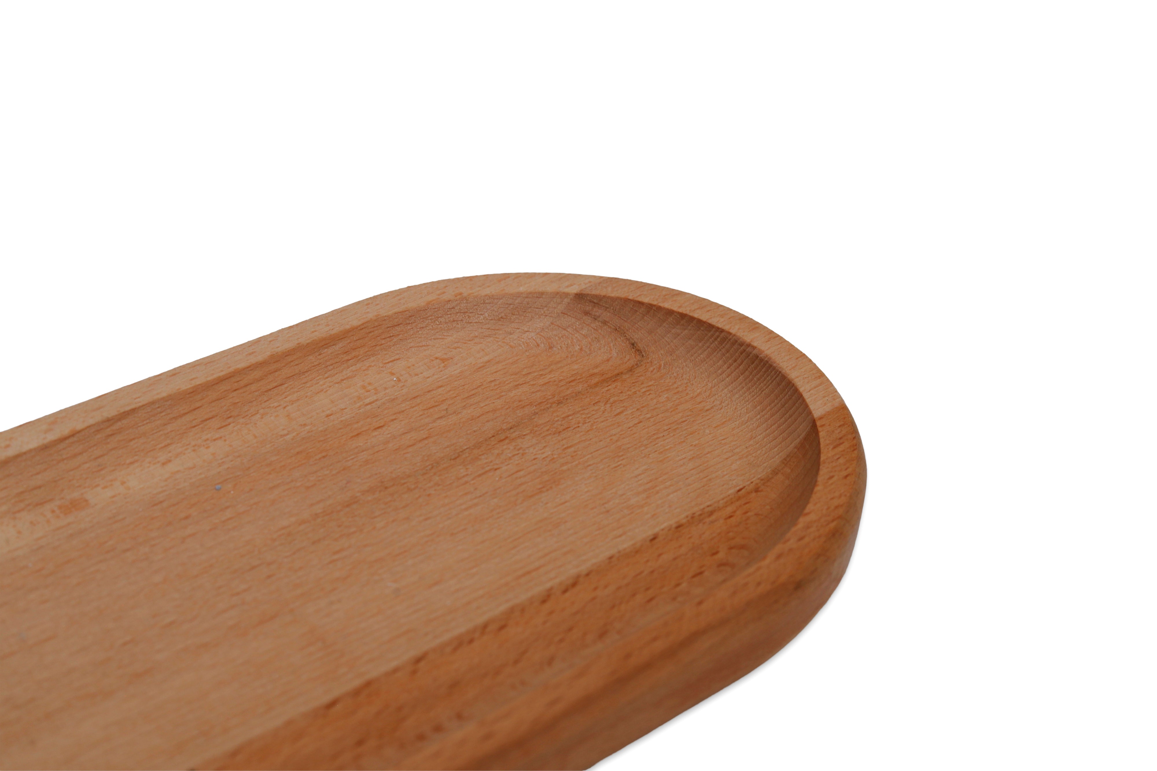 Holzteller / Holzuntersetzer / Holztablett / Servierplatte "Oval"- HolzRepublik