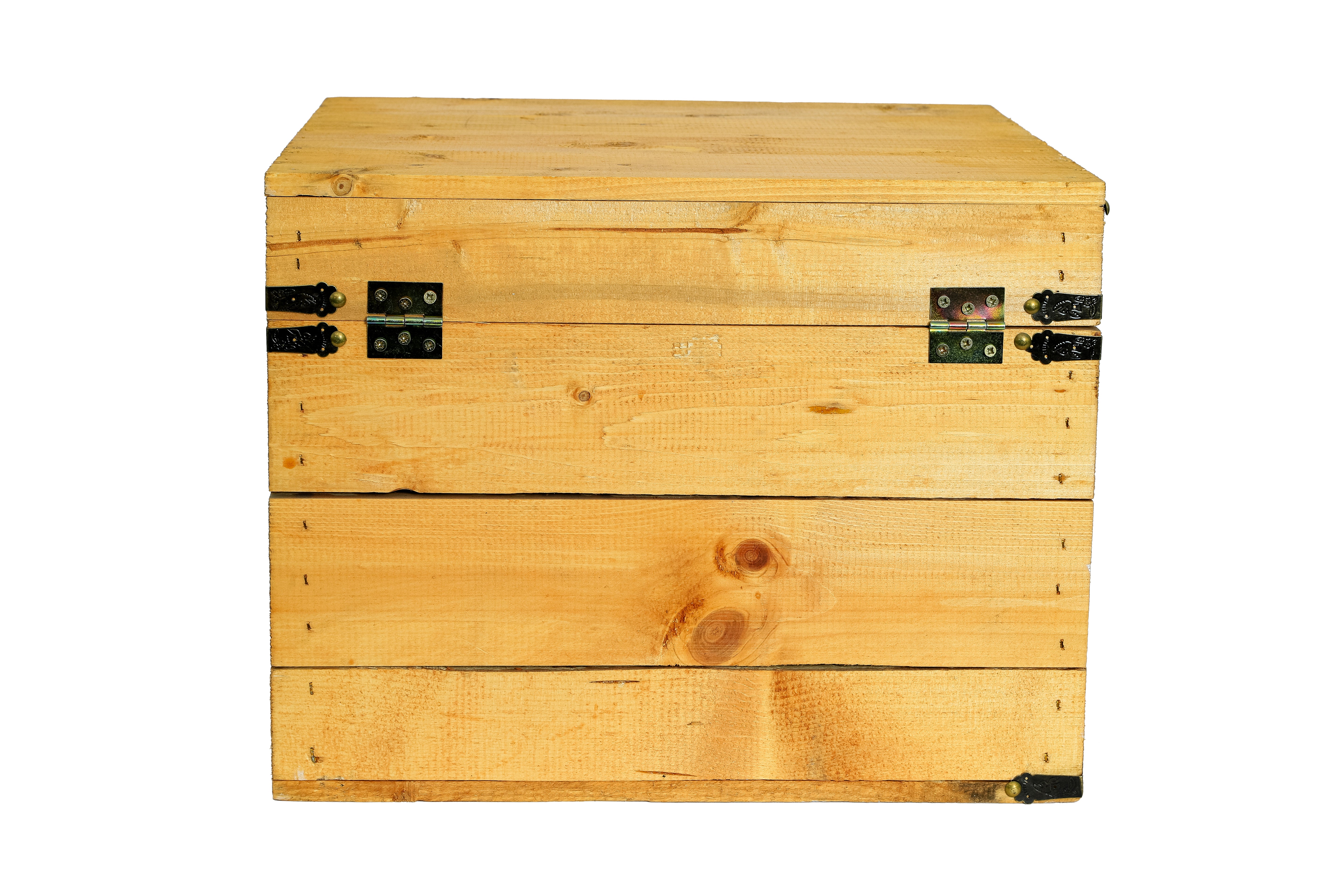 Neue dekorative Holztruhe 45x35x35xcm - gealterte Truhe / Dekotruhe / Kleine Schatztruhe- HolzRepublik