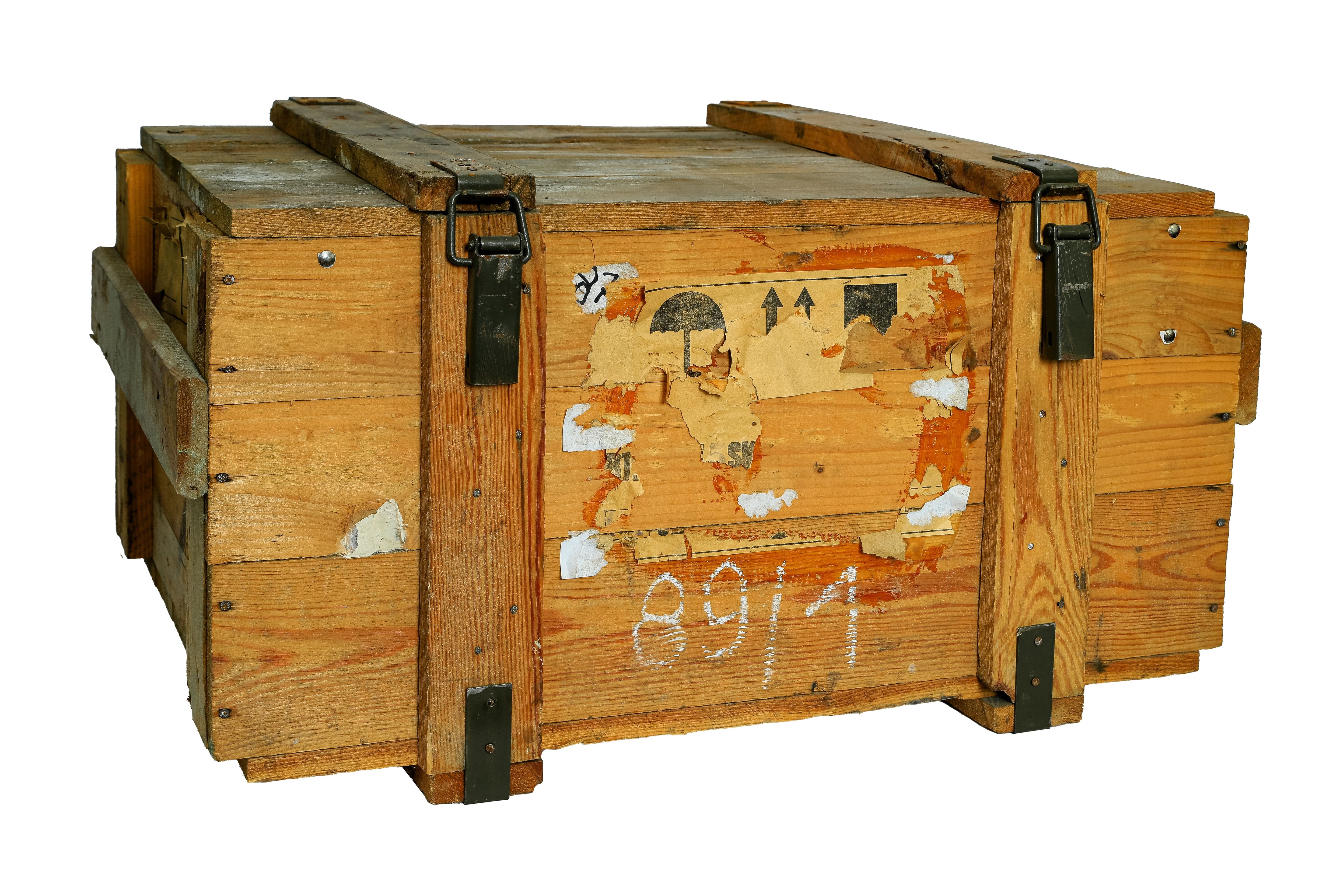 Große Munitionskiste Natur / Transporttruhe / Munitruhe / Munitionstruhe / Militärkiste / Armeekiste- HolzRepublik