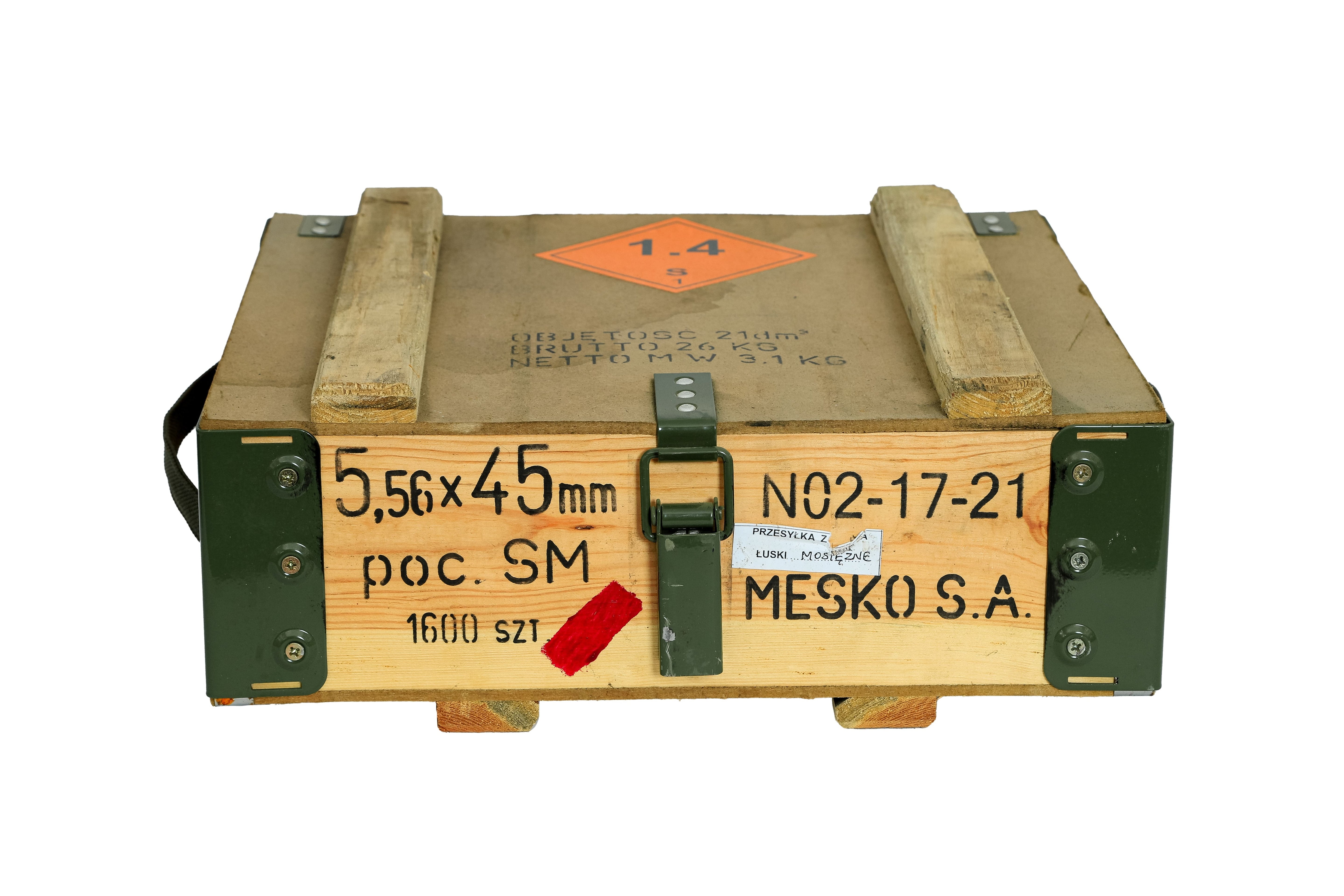 Munitionskiste Slepe 40x35x15cm - natur / Munitruhe / Transportkiste / Militärkiste / Armeekiste- HolzRepublik