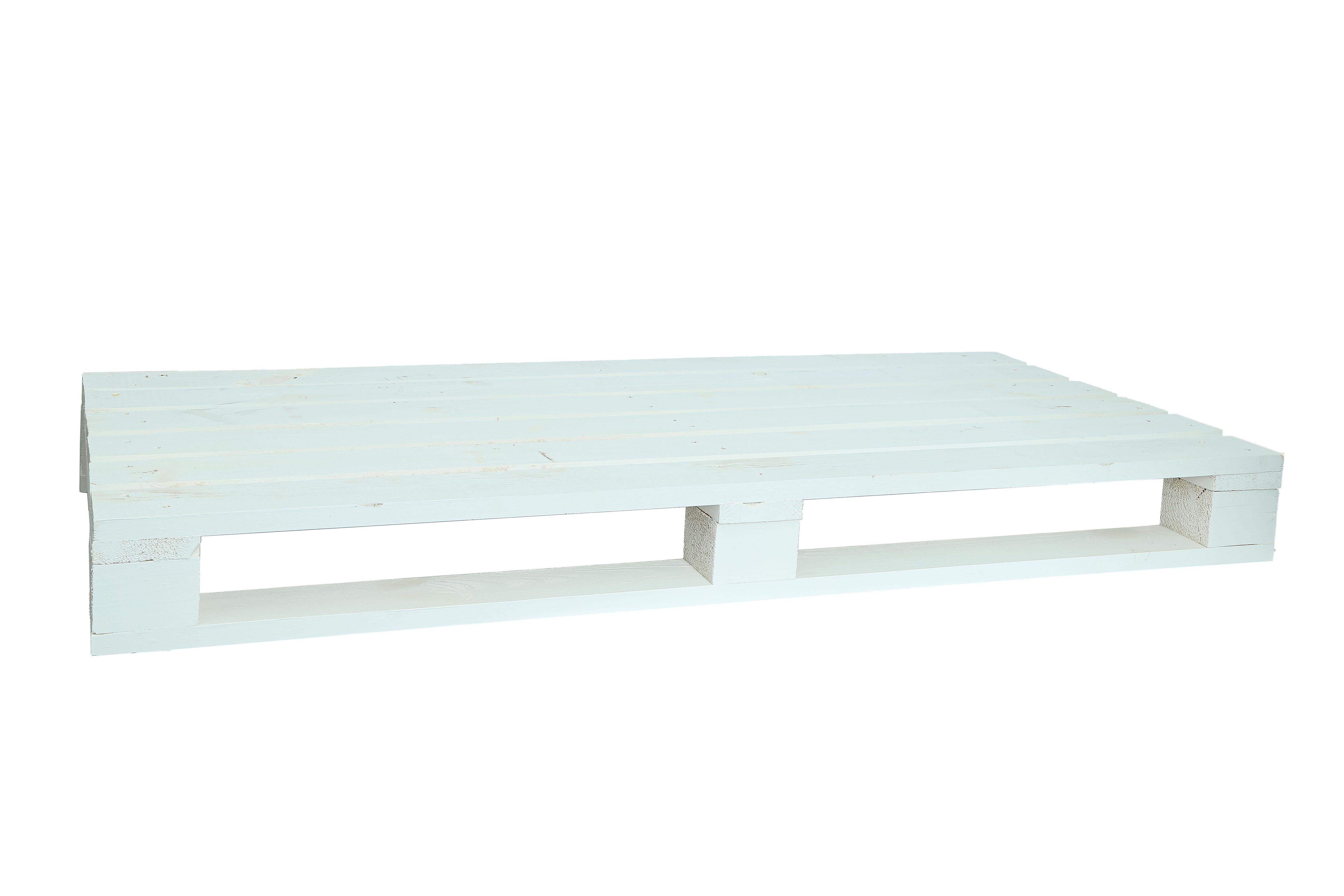 Neue Palette 120 x 60 x 13 cm - weiß / Dekopalette / DIY Palette- HolzRepublik