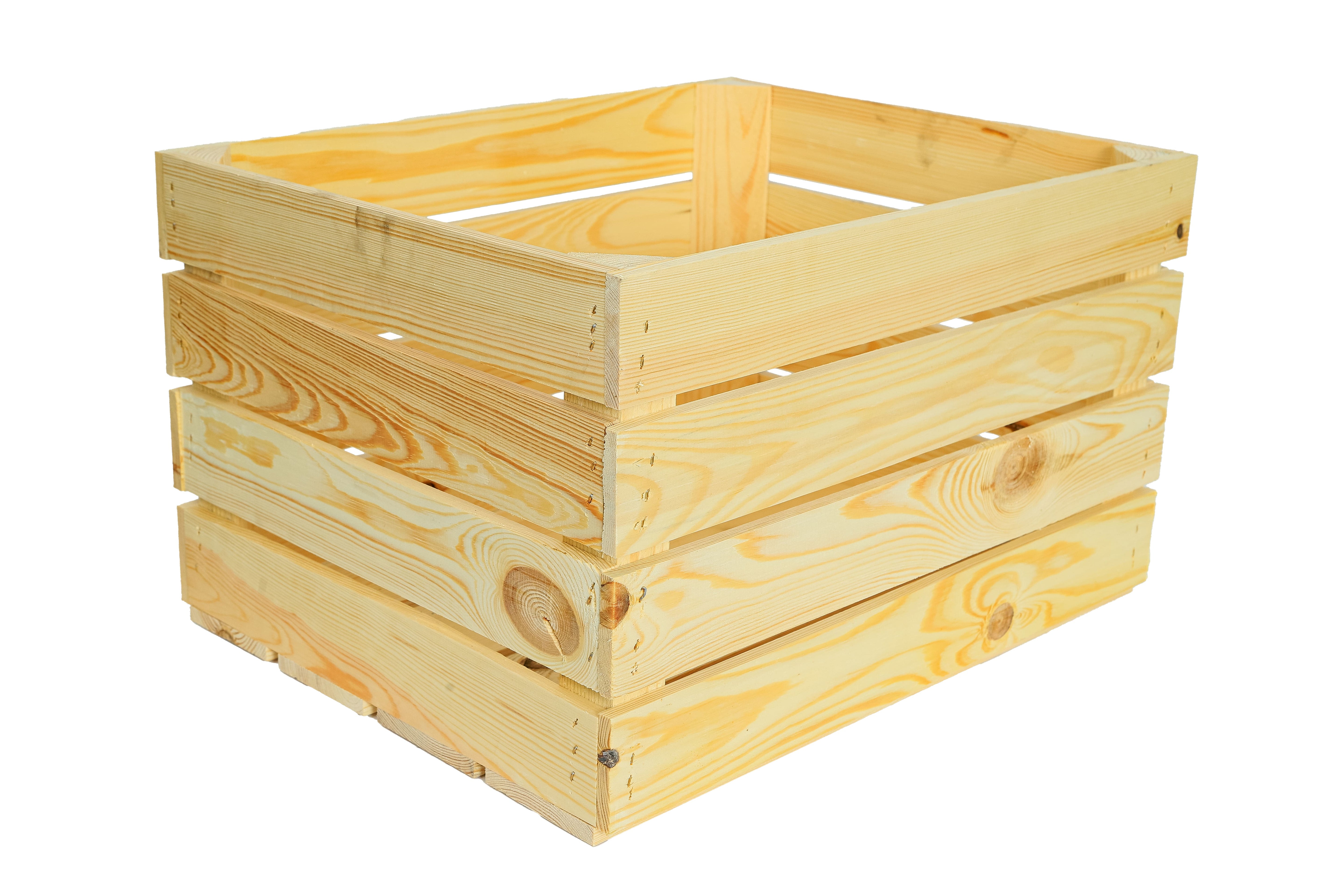 Neue Holzkiste Pol 50x40x29 cm - natur- HolzRepublik
