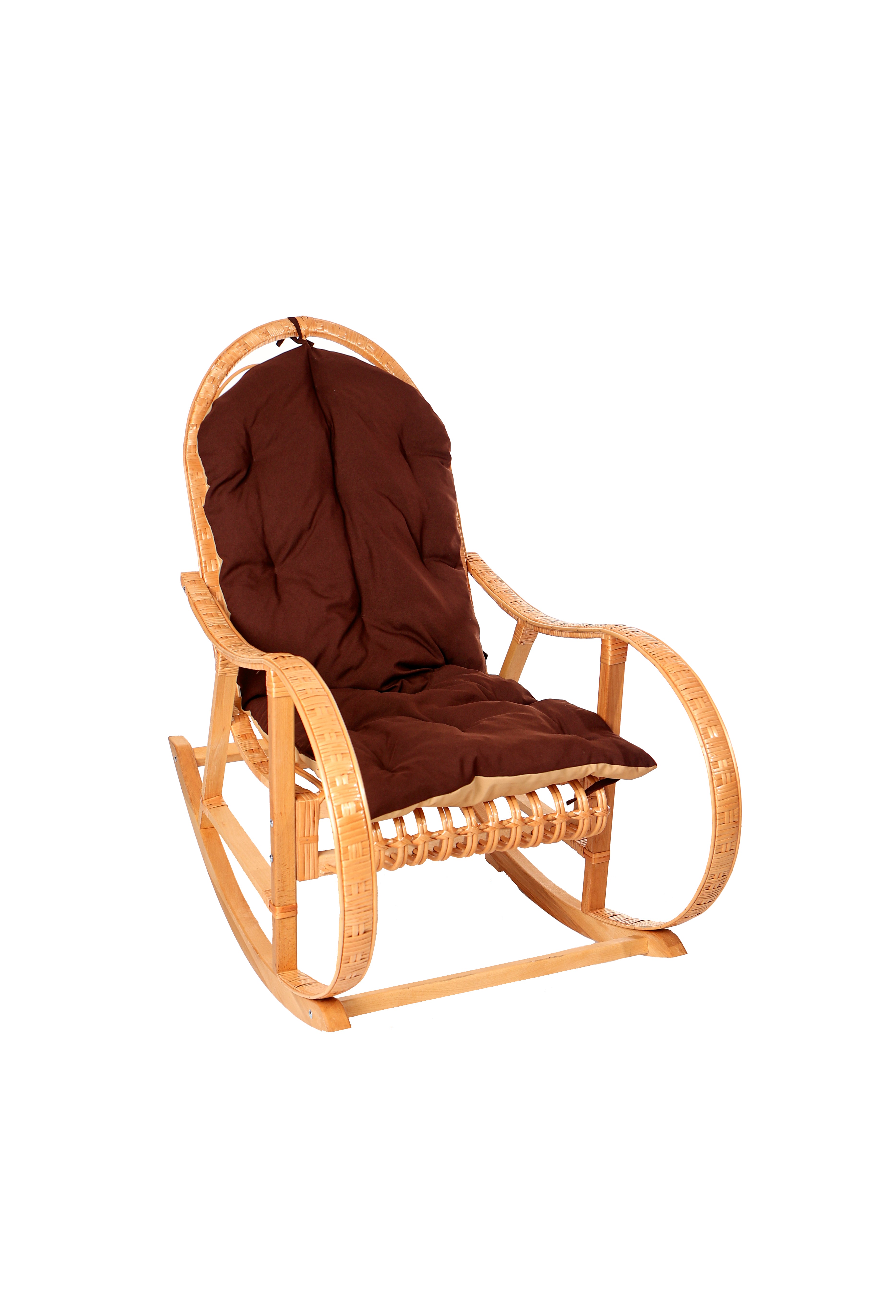 Schaukelstuhl aus Rattan - Natur- HolzRepublik