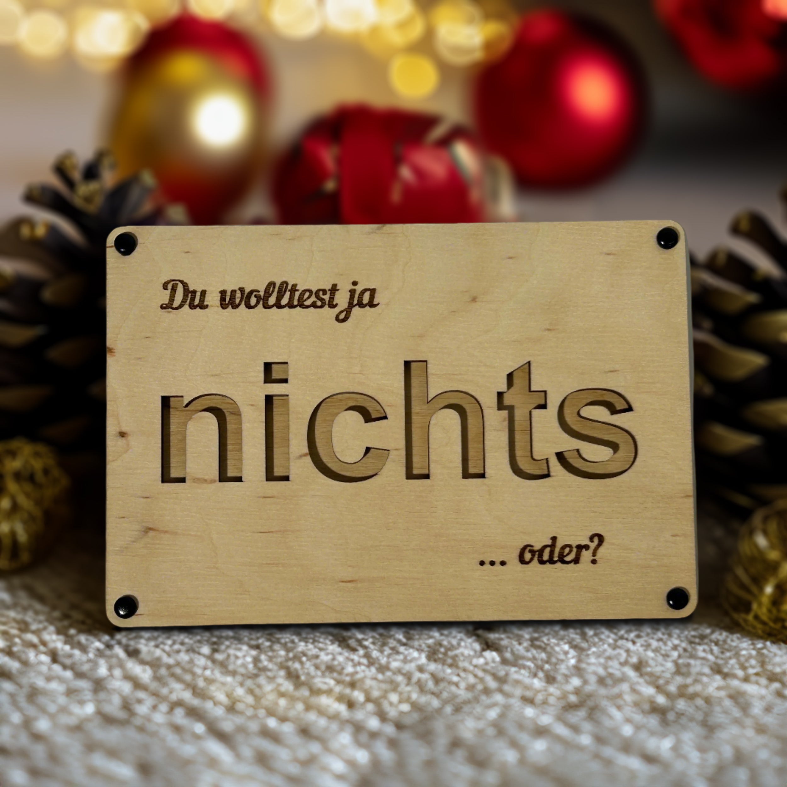 „Nichts“ Bargeld-Geschenkrahmen: Die perfekte Geschenkidee- HolzRepublik
