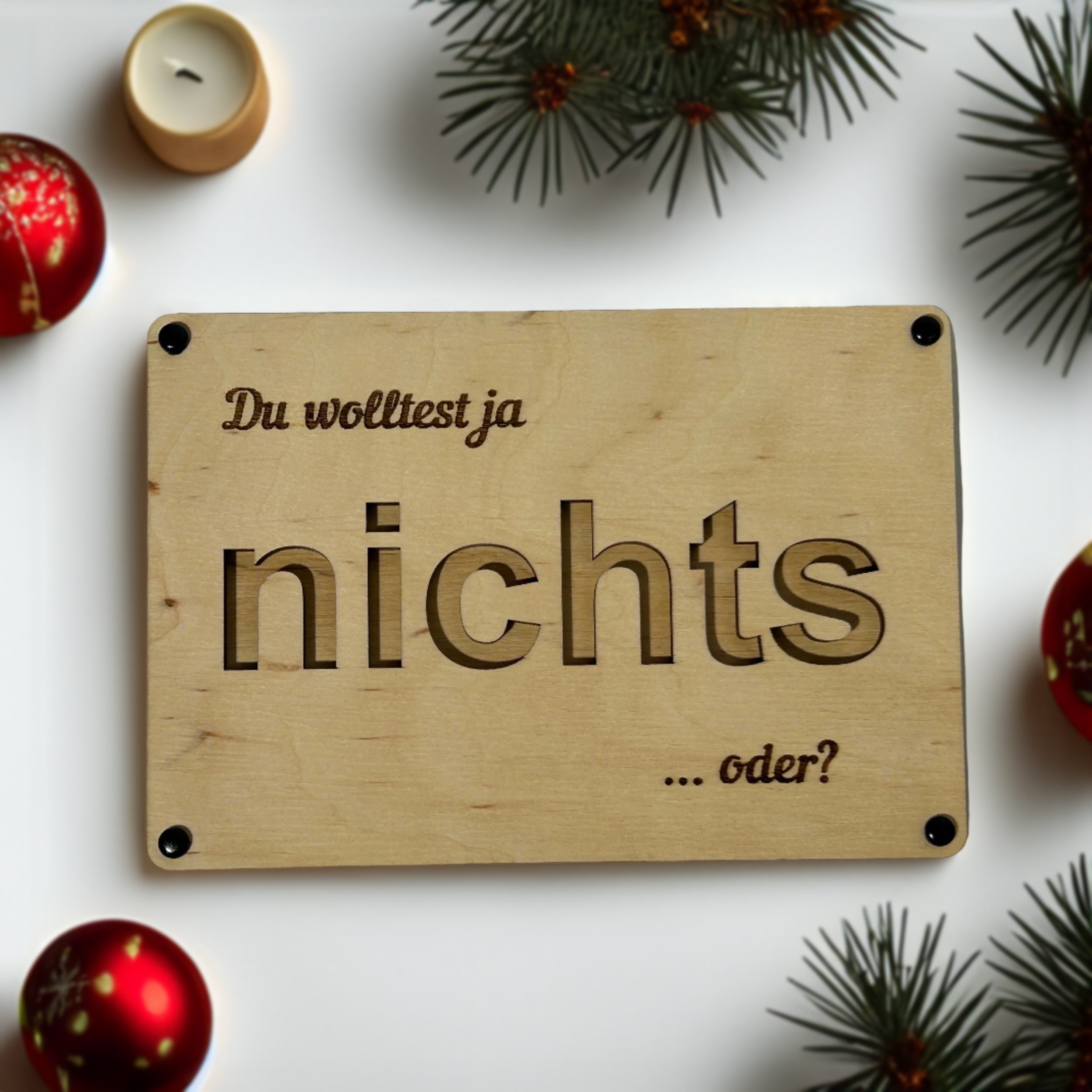 „Nichts“ Bargeld-Geschenkrahmen: Die perfekte Geschenkidee- HolzRepublik