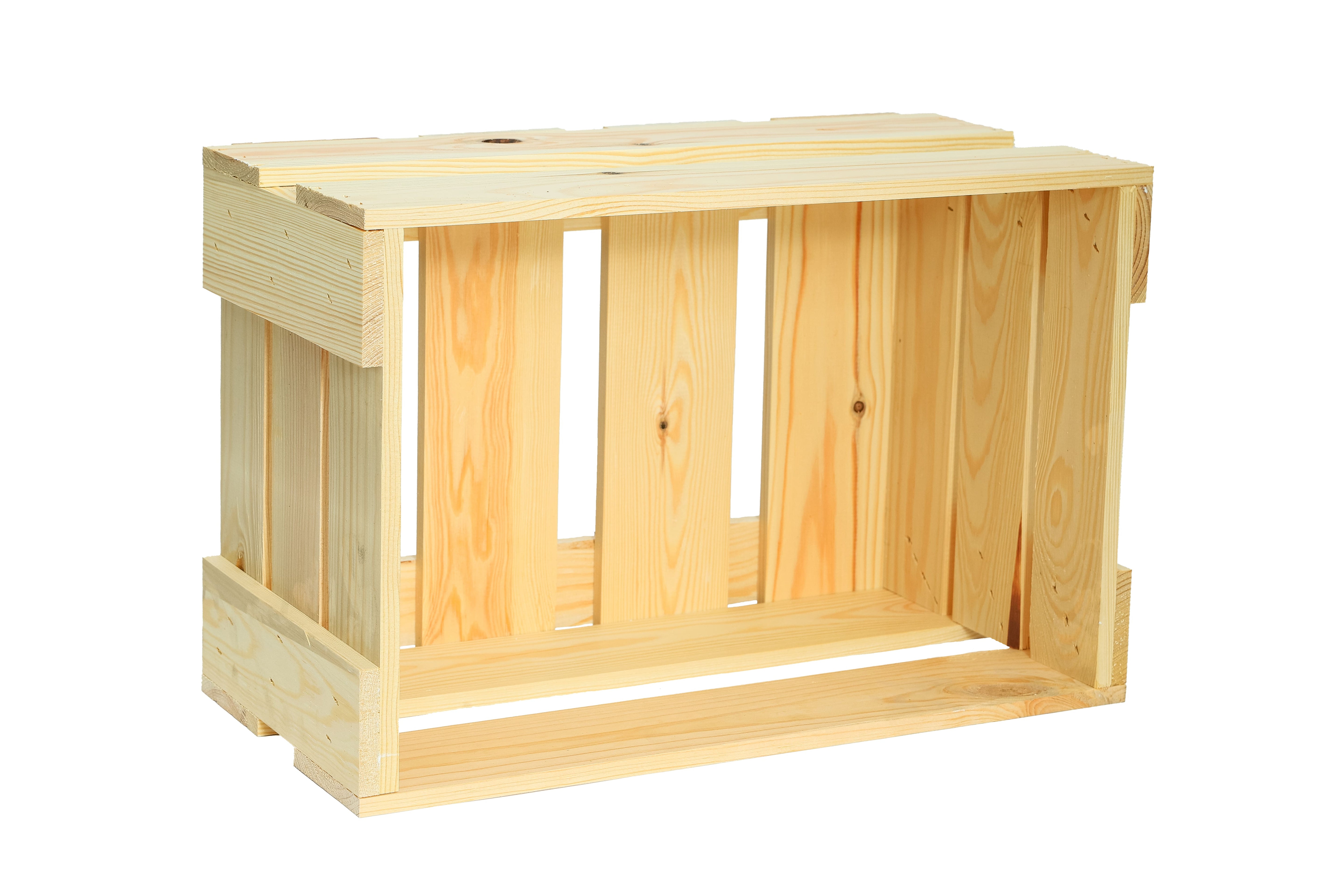 Neue Weinkiste 45x31x24 cm - natur- HolzRepublik