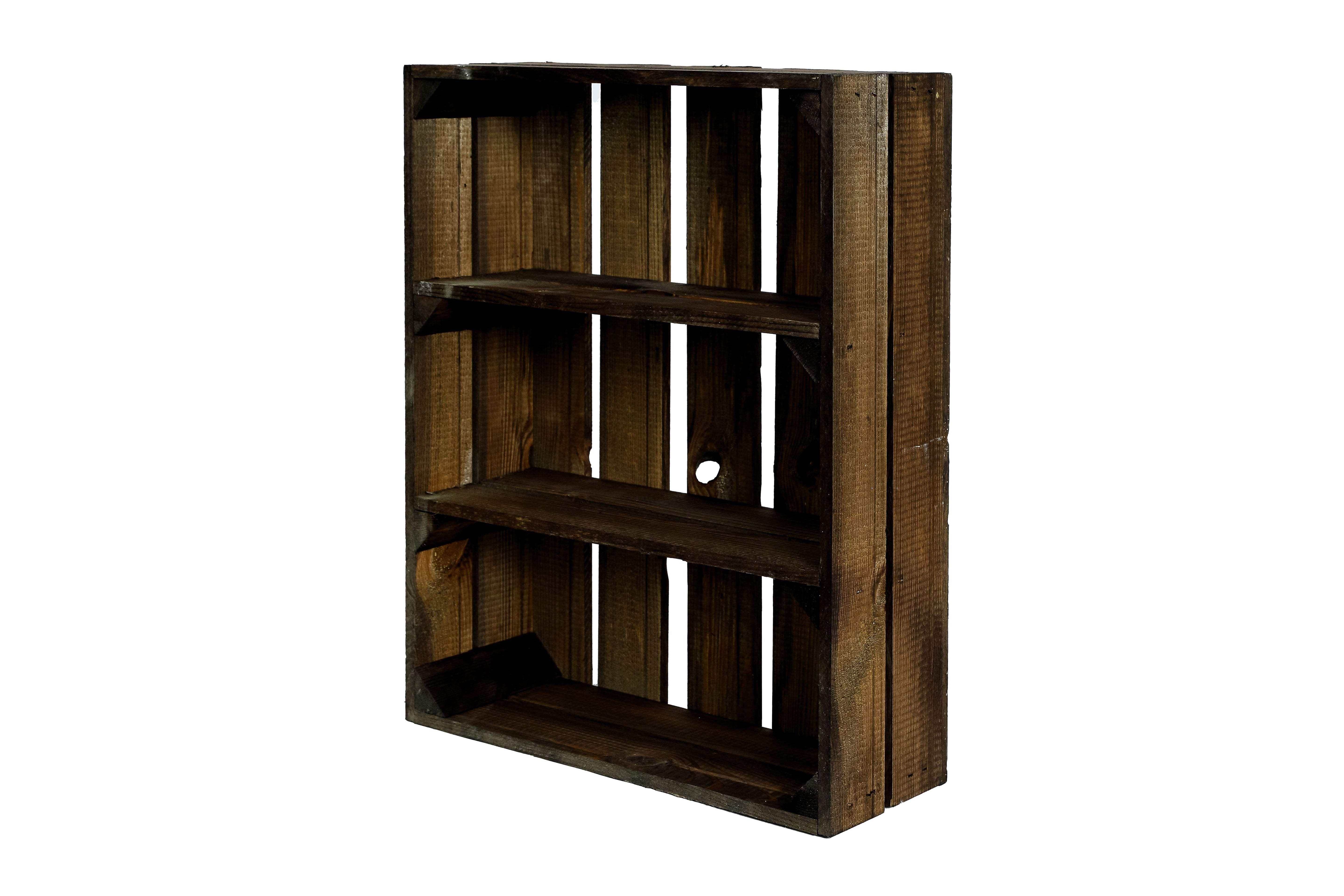 Neue Holzkiste "Wilma" 50x40x16 cm - braun- HolzRepublik
