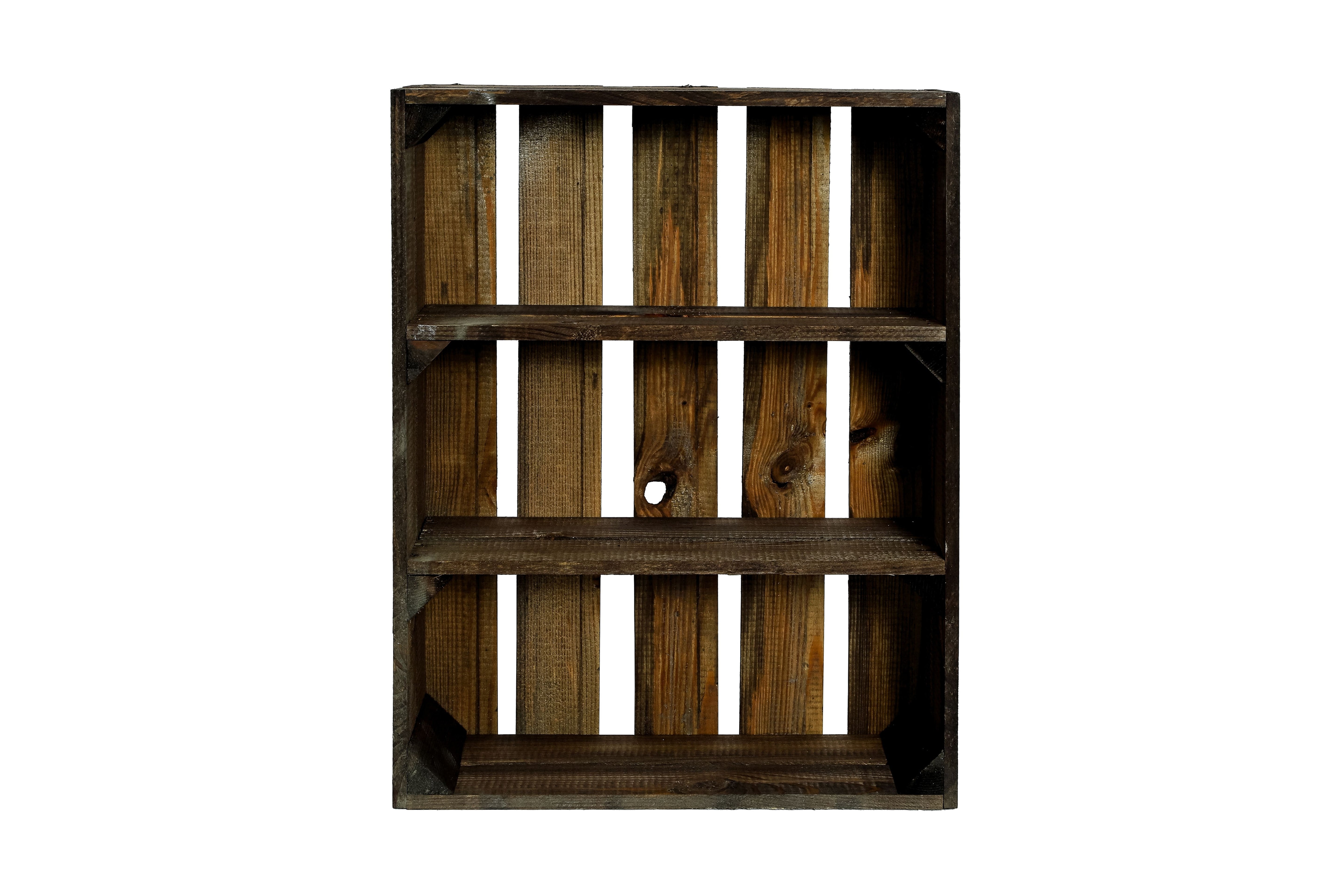 Neue Holzkiste "Wilma" 50x40x16 cm - braun- HolzRepublik
