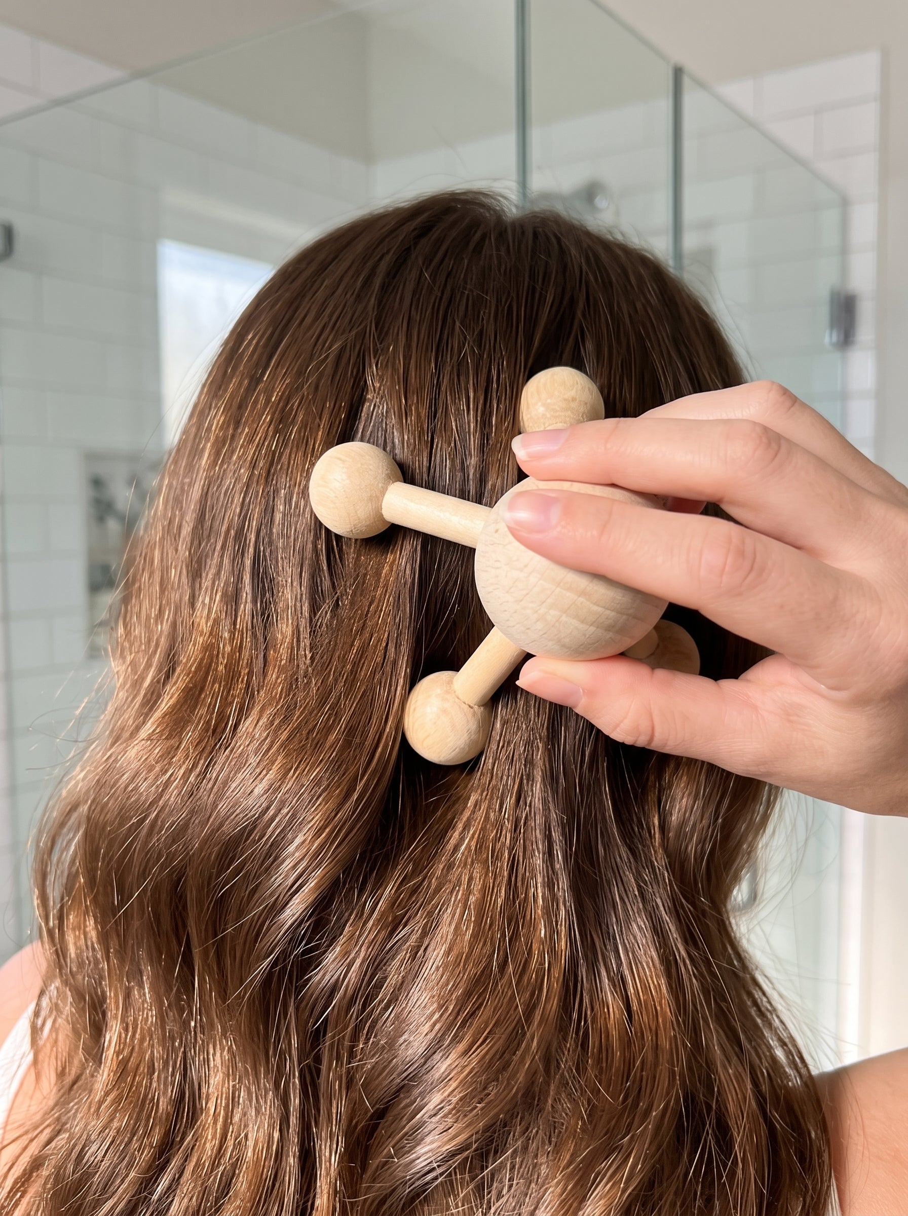 Körpermassagegerät aus Holz – Self Care Massage Tool für Wellness, Entspannung, sanfte Lymphmassage