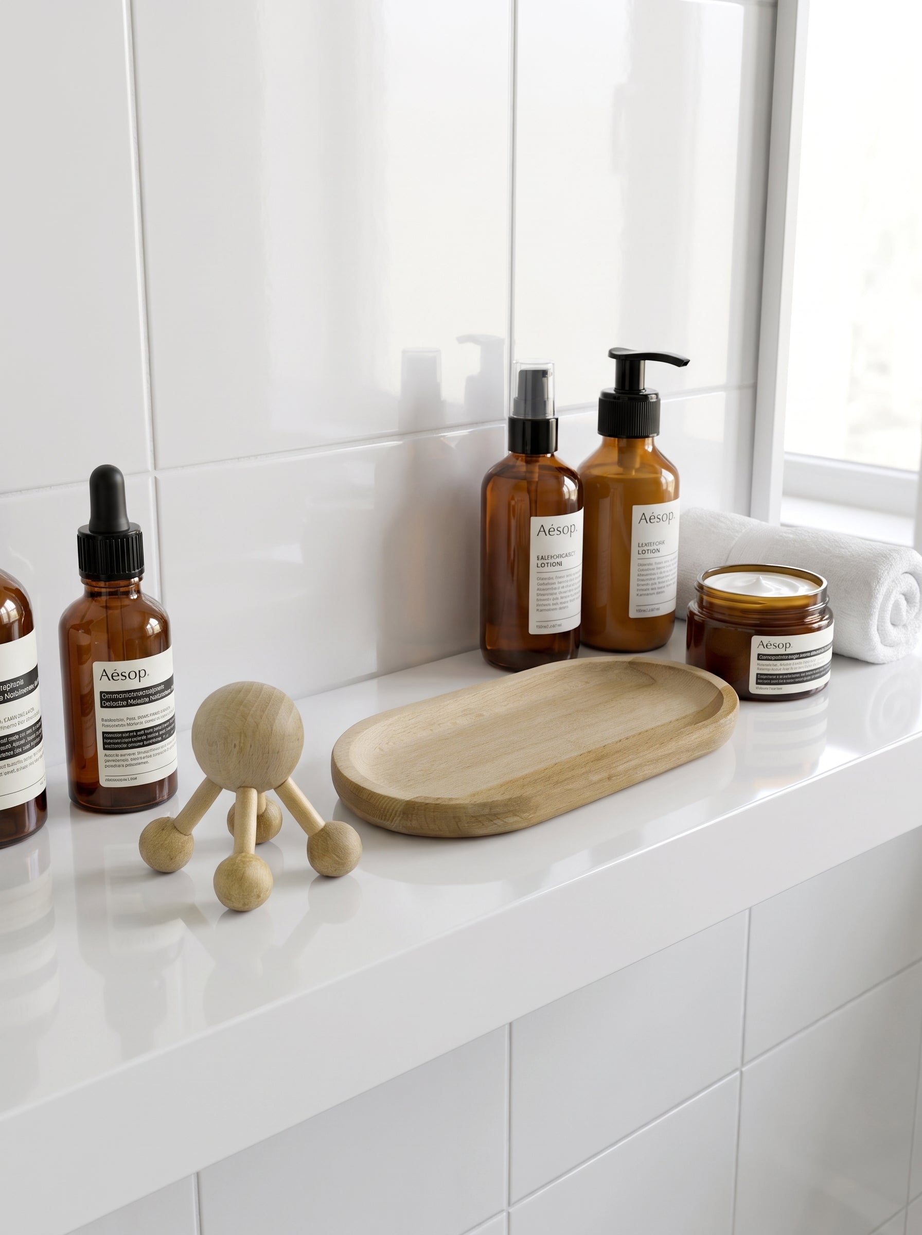 Körpermassagegerät aus Holz – Self Care Massage Tool für Wellness, Entspannung, sanfte Lymphmassage