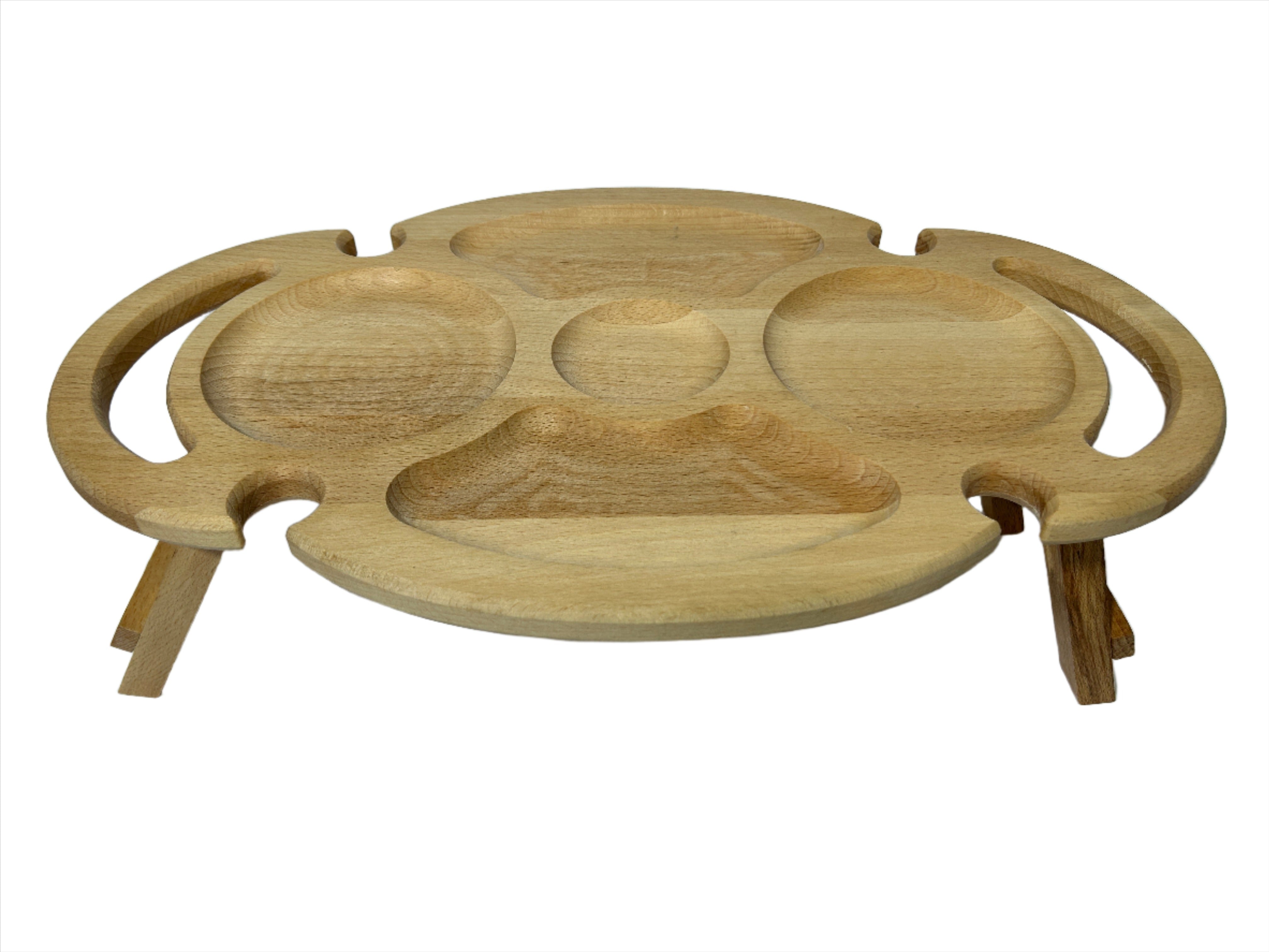 Oval Multifunktionales Serviertablett aus Buchenholz- HolzRepublik