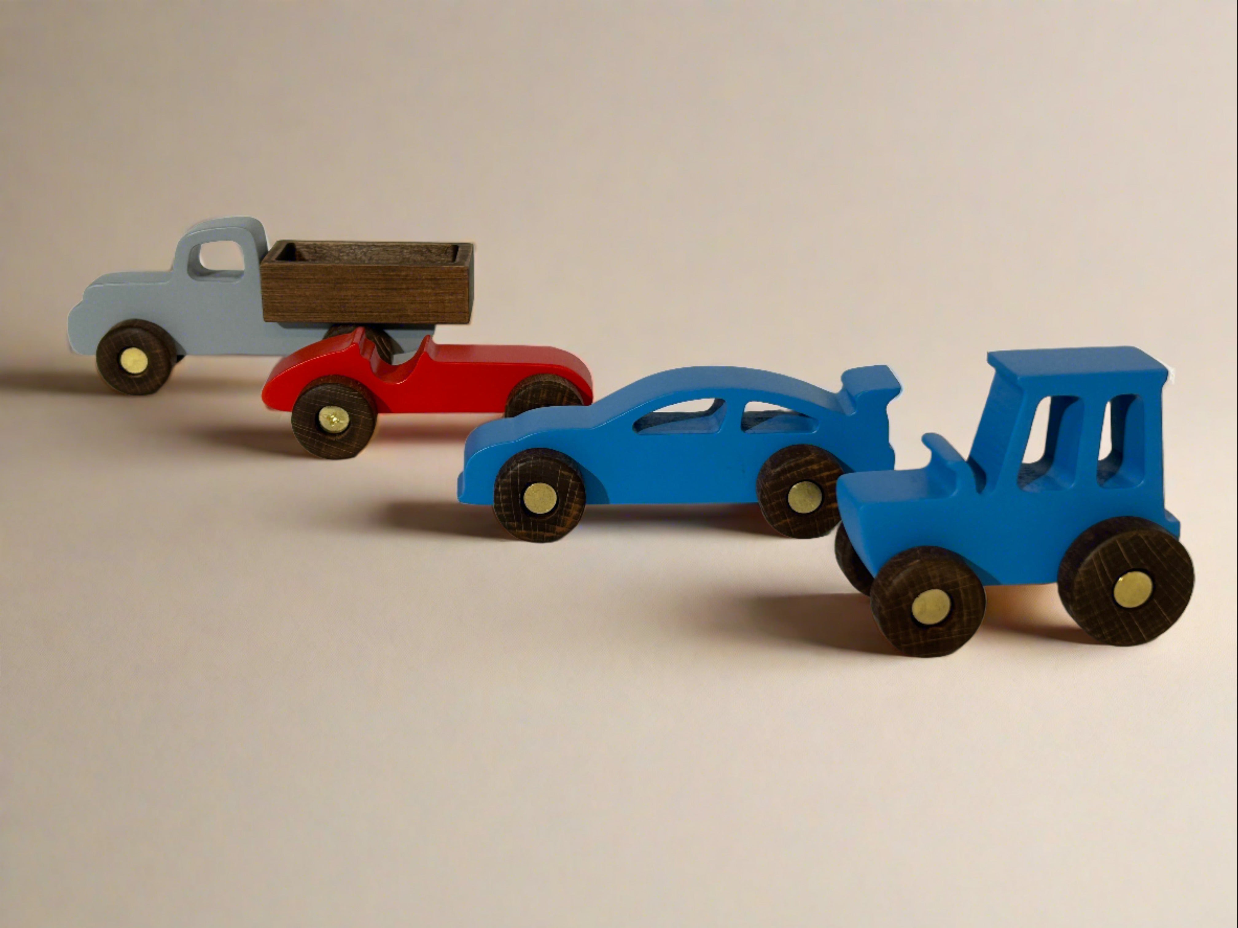 Bunte Holzspielzeugautos: Abenteuer im Kinderzimmer- HolzRepublik