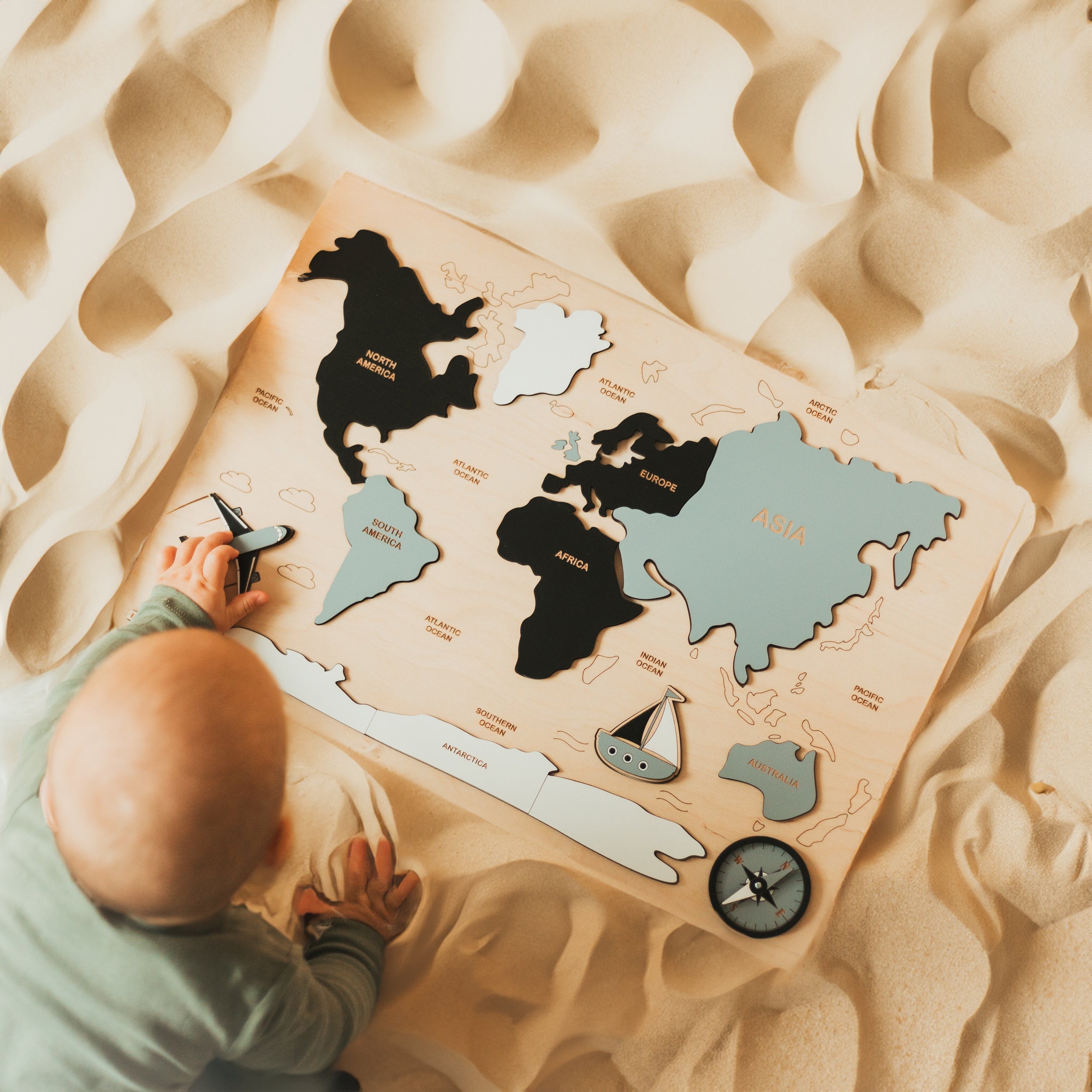 Puzzle Weltkarte: Eine Entdeckungsreise für junge Weltentdecker- HolzRepublik
