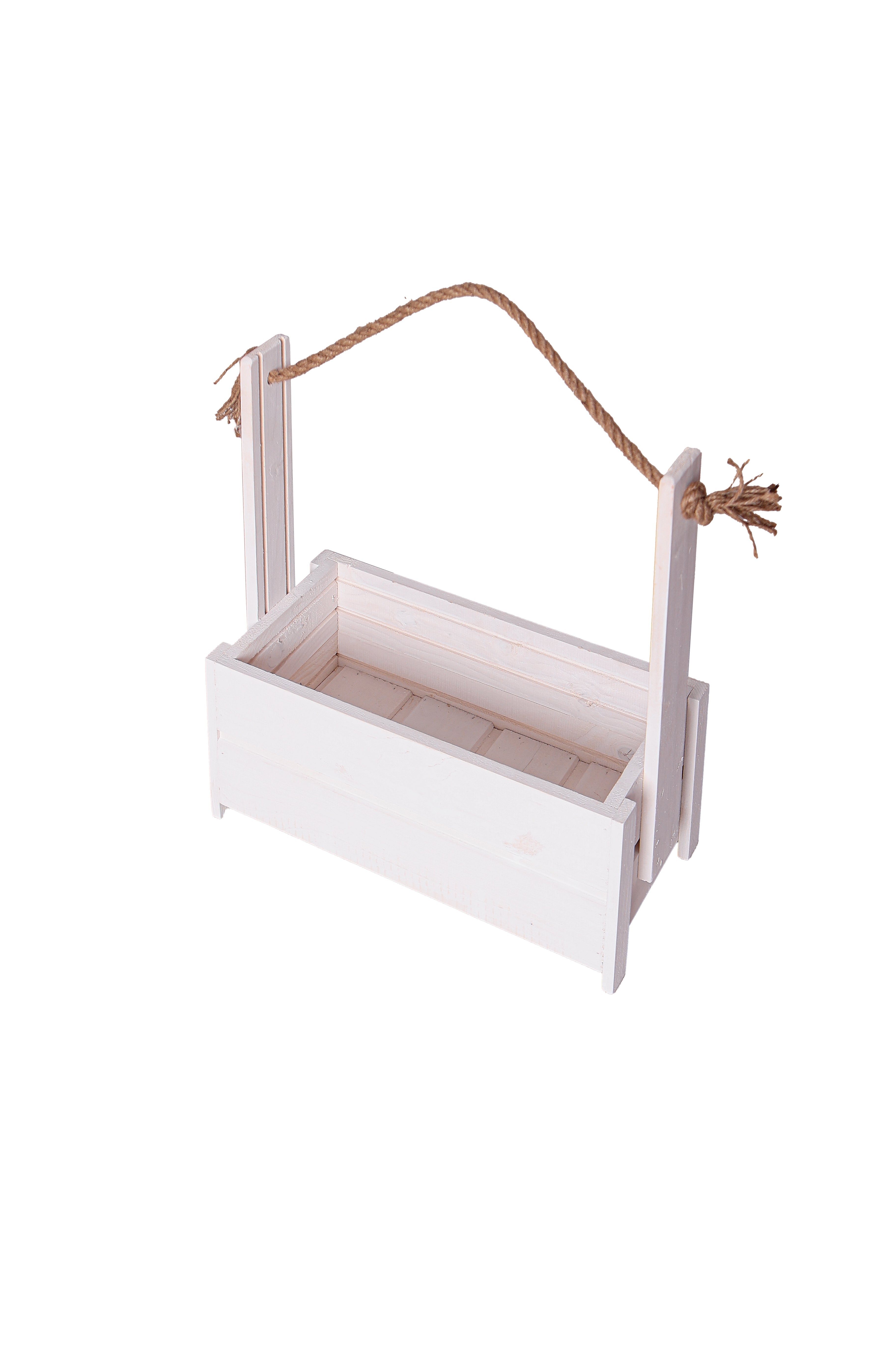 Holz Blumenkasten mit Seilgriff- HolzRepublik