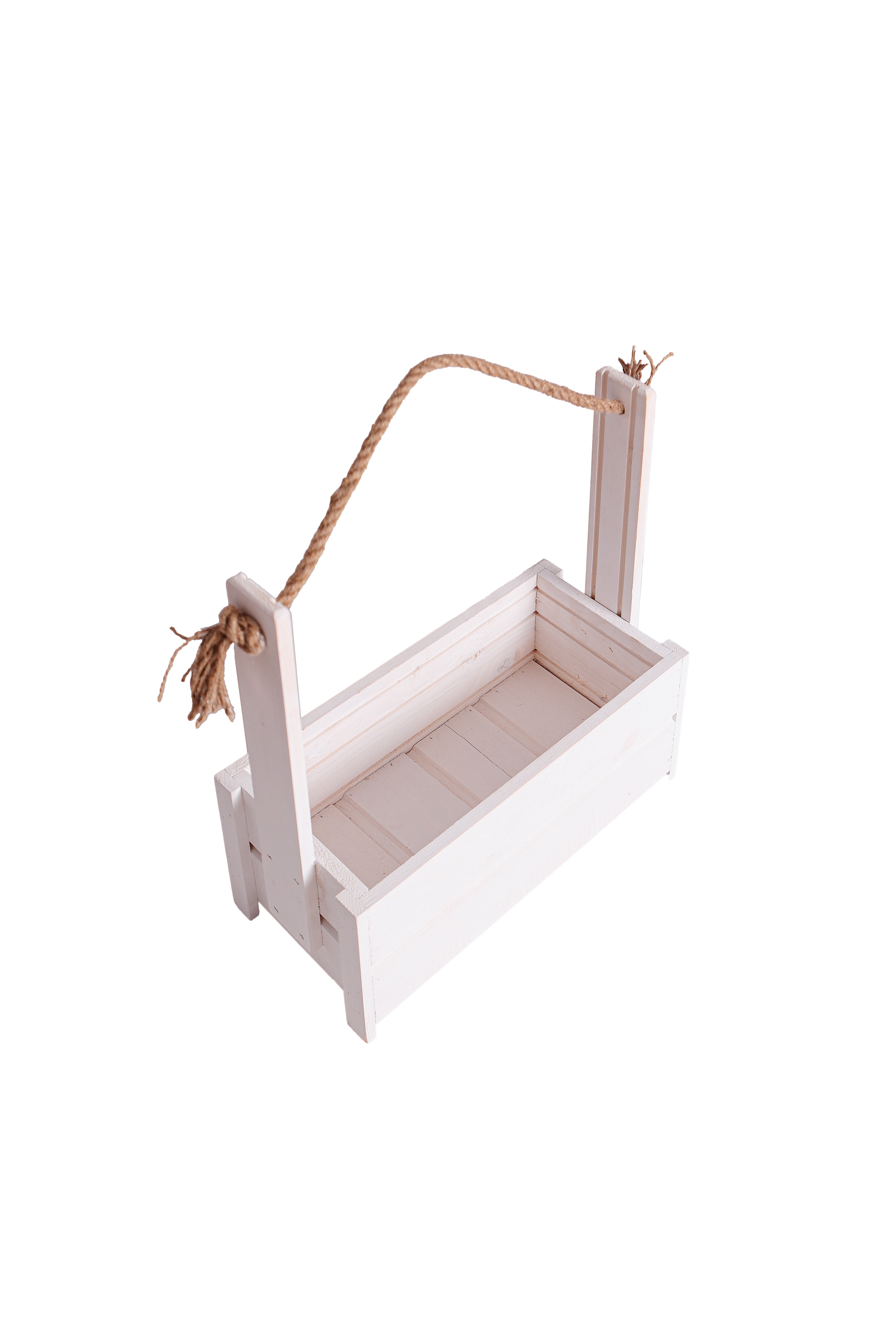 Holz Blumenkasten mit Seilgriff- HolzRepublik