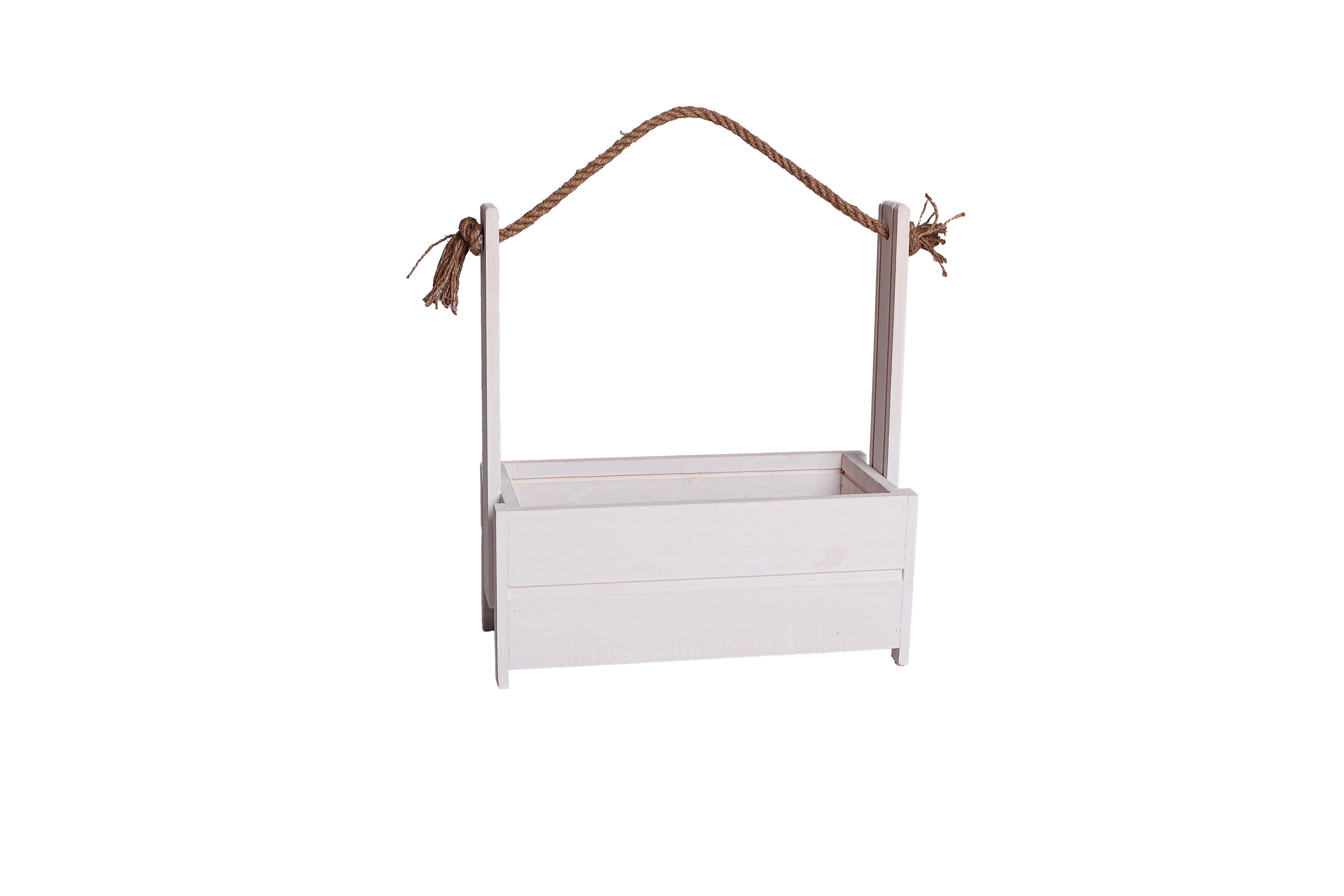 Holz Blumenkasten mit Seilgriff- HolzRepublik
