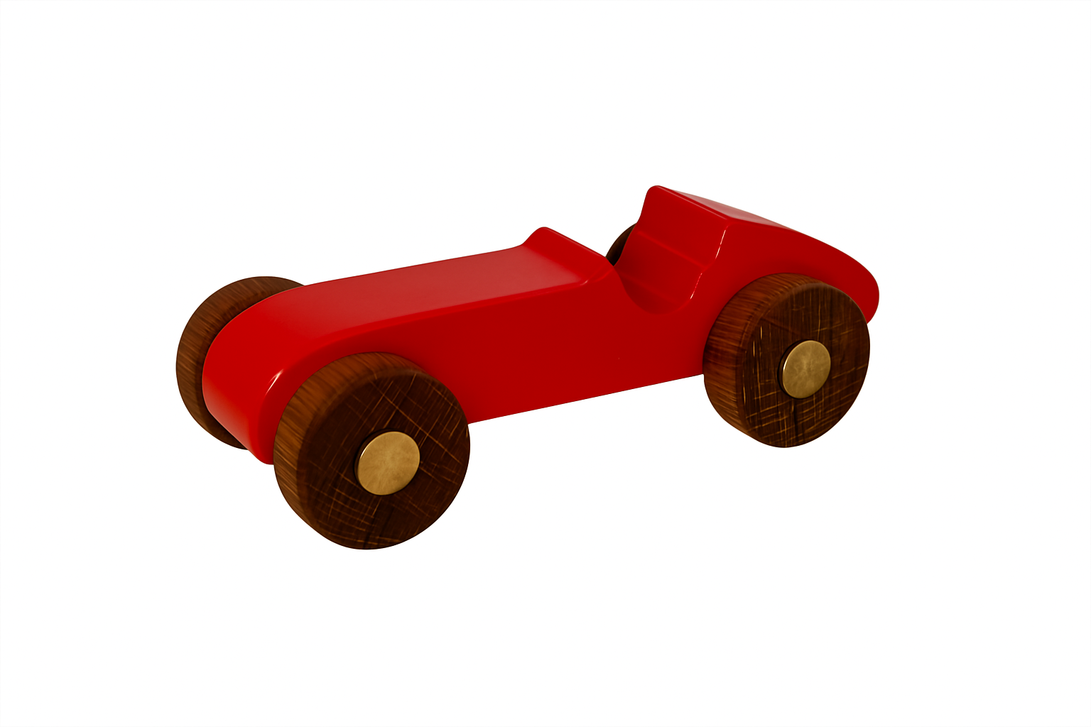 Rotes Holzspielzeugauto / Holzautos für Kinder / Spielzeugautos aus Naturholz / Montessori Fahrzeuge / Abenteuer-Spielzeug für Kinderzimmer