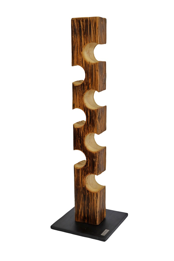 Weinregal / Weinflaschenständer für 7 Flaschen / Weinhalter- HolzRepublik