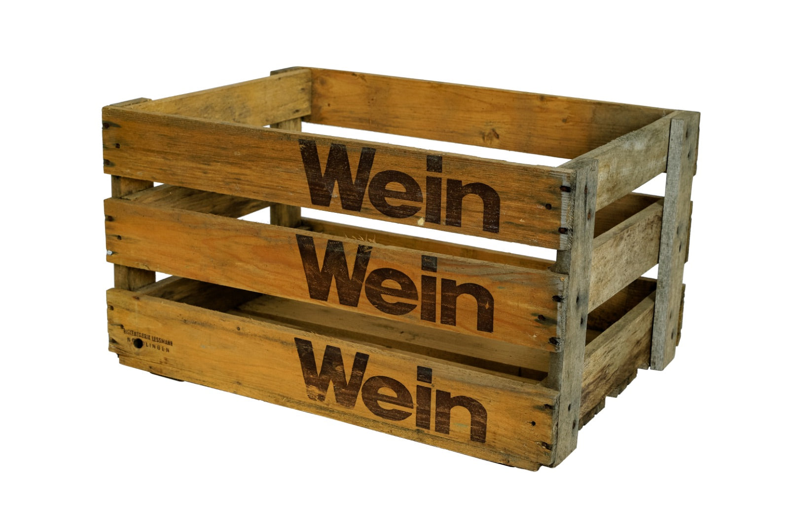 Originale Weinkiste WEIN WEIN WEIN 50x35x28 cm / Obstkiste / Dekokiste / Holzkiste / Gartenkiste- HolzRepublik