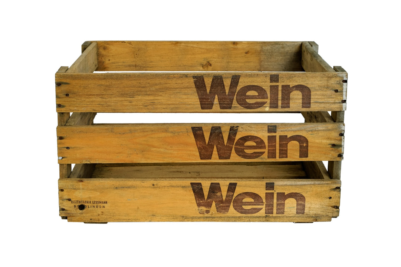 Originale Weinkiste WEIN WEIN WEIN 50x35x28 cm / Obstkiste / Dekokiste / Holzkiste / Gartenkiste- HolzRepublik